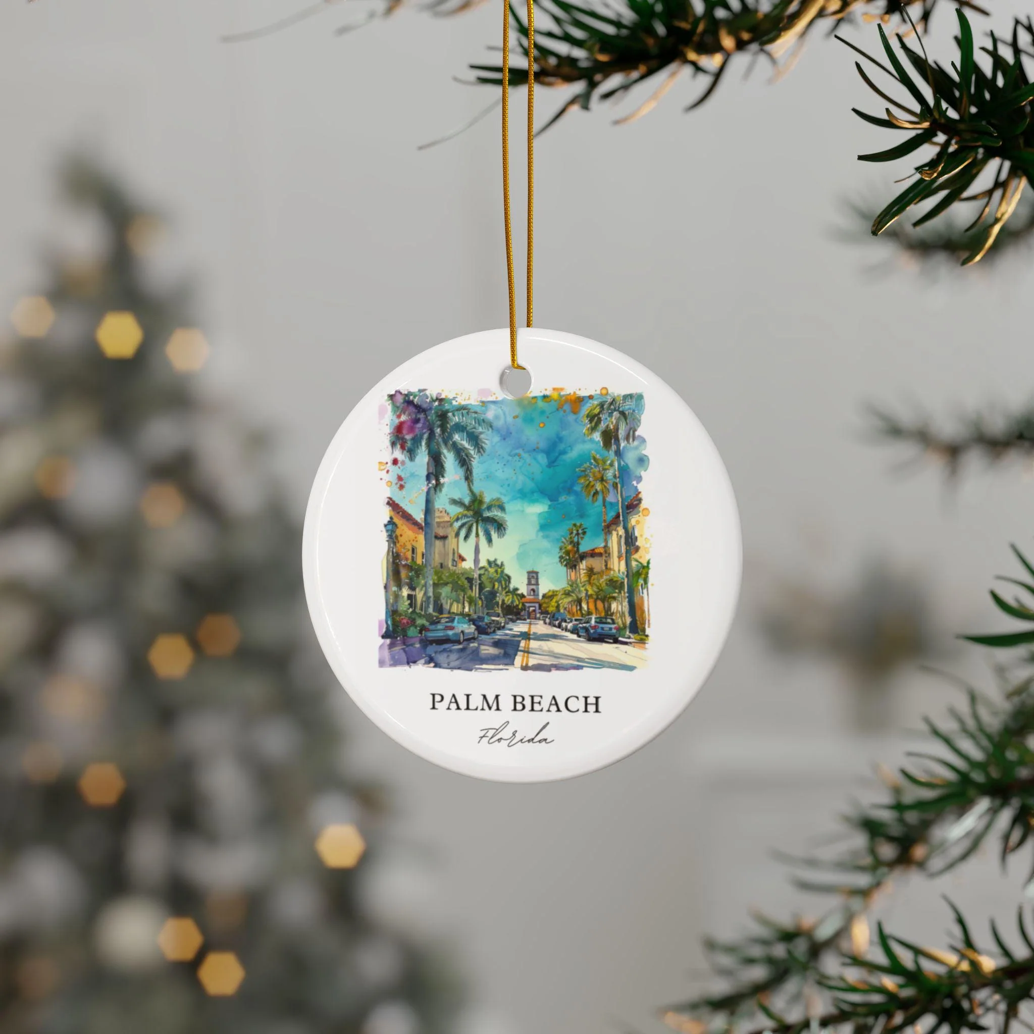 Palm Beach FL Ornament: Unique Palm Beach Florida Souvenir, Palm Beach Decor, and Authentic Palm Beach FL Gift - Image 2