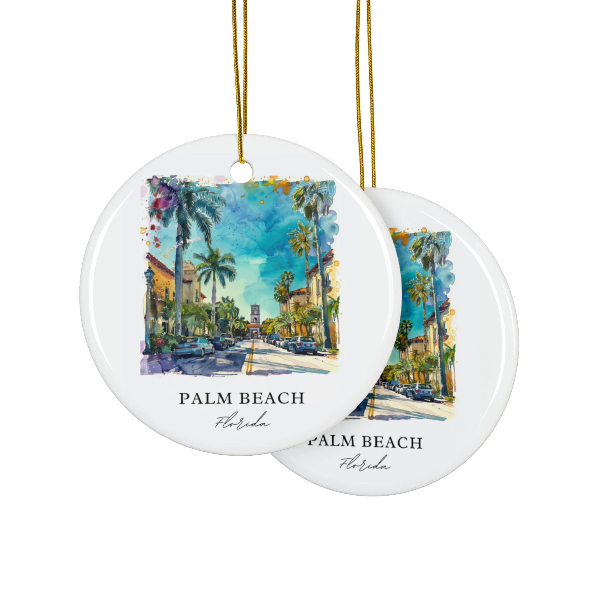 Palm Beach FL Ornament: Unique Palm Beach Florida Souvenir, Palm Beach Decor, and Authentic Palm Beach FL Gift - Image 3