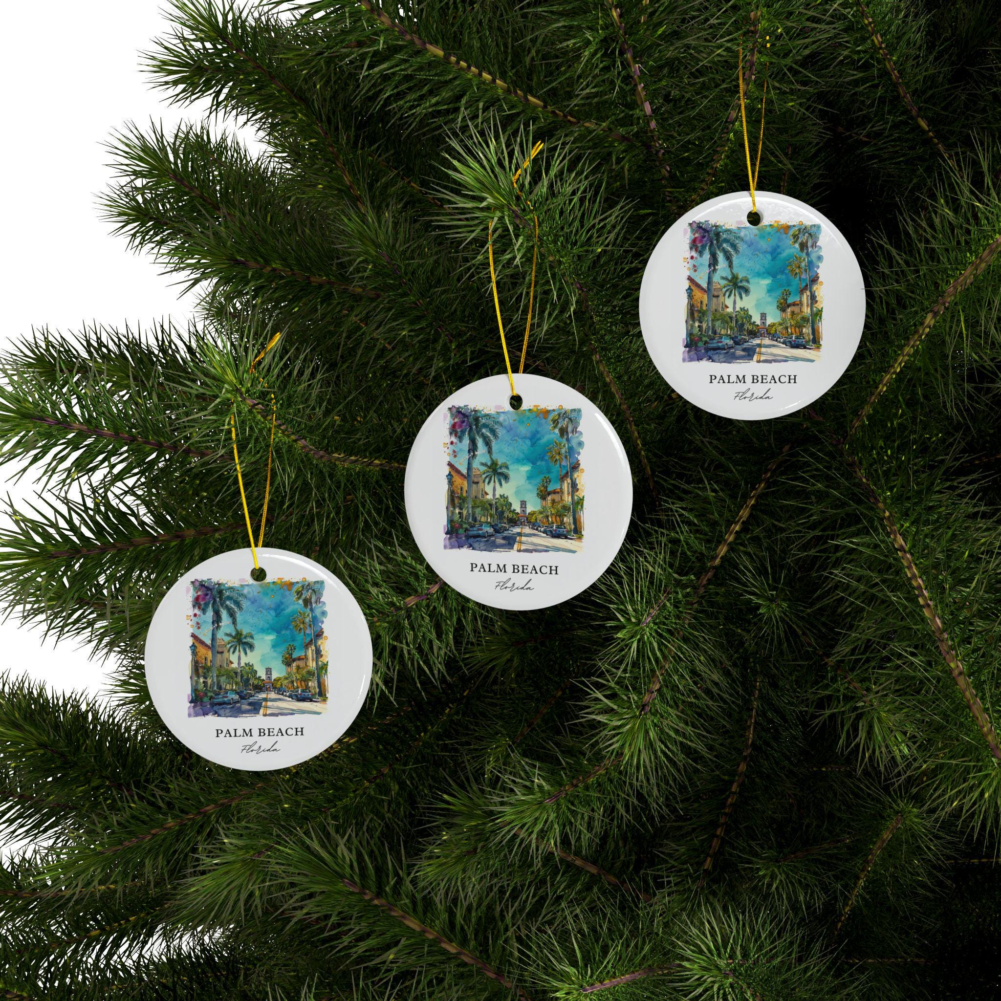 Palm Beach FL Ornament: Unique Palm Beach Florida Souvenir, Palm Beach Decor, and Authentic Palm Beach FL Gift - Image 4
