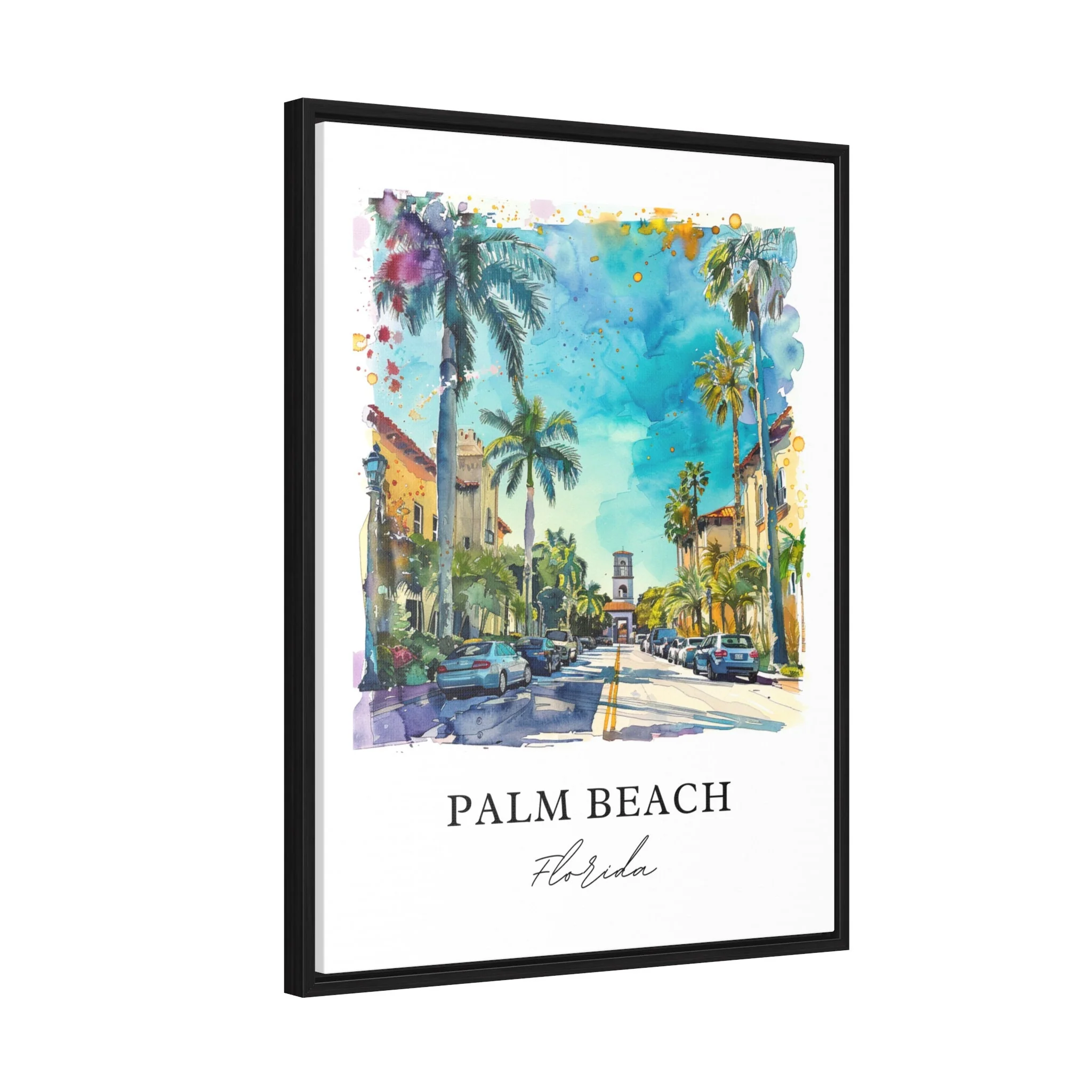 Palm Beach, USA – Watercolor Art Print - Image 6