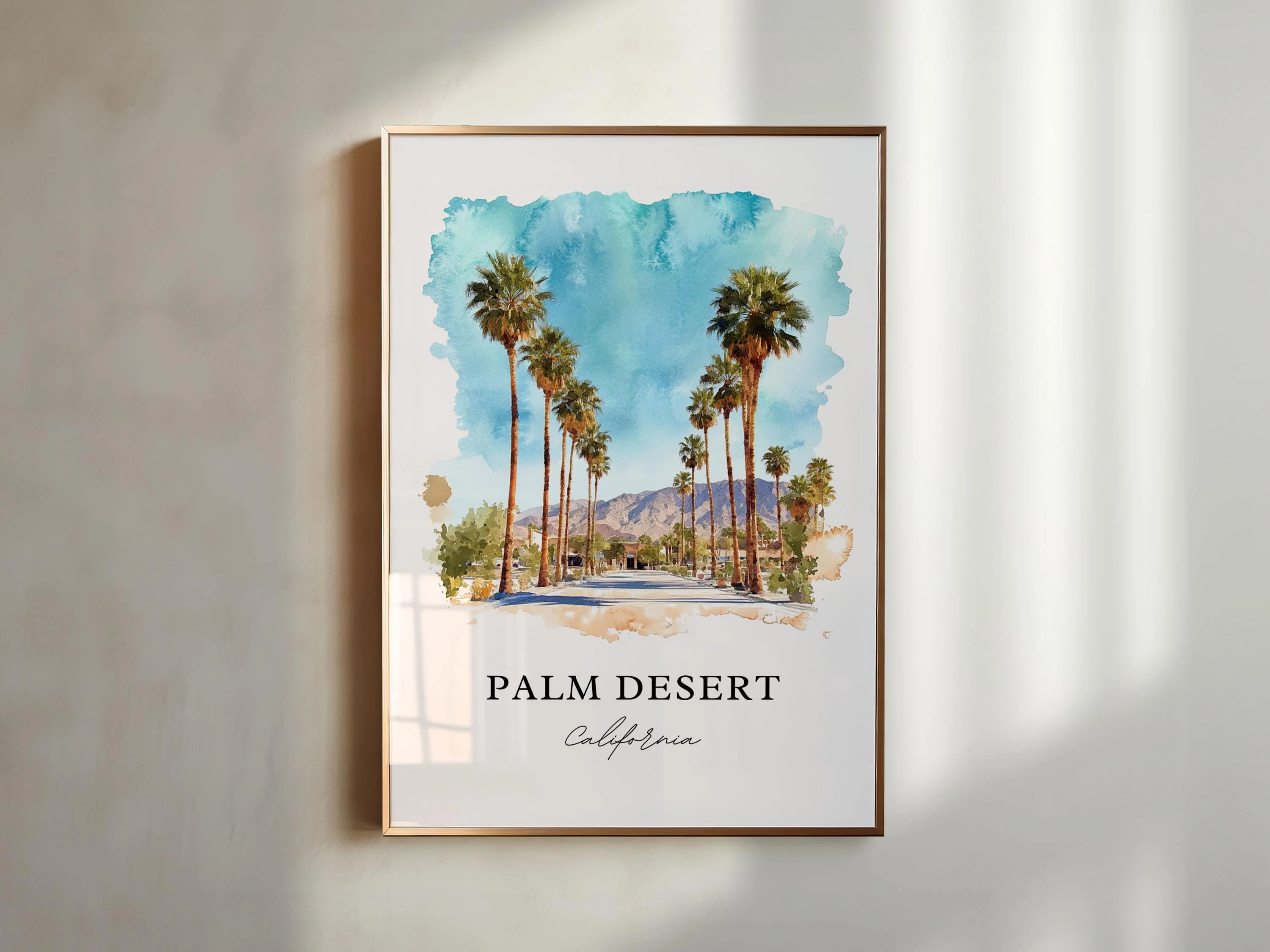 Palm Desert, California – Watercolor Art Print - Image 4