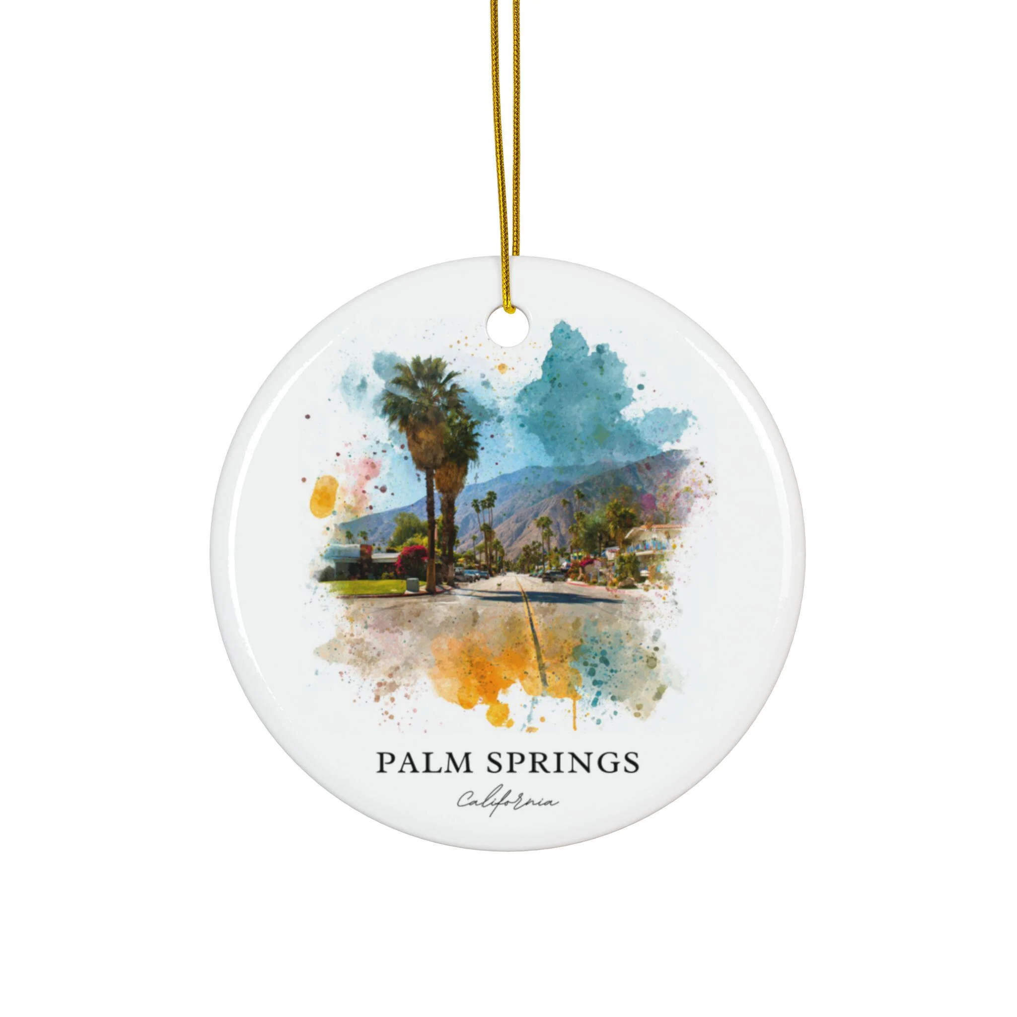 Palm Springs CA Ornament: Unique Palm Springs Souvenir, Palm Springs Decor, and Authentic Palm Springs Cali Gift - Image 4
