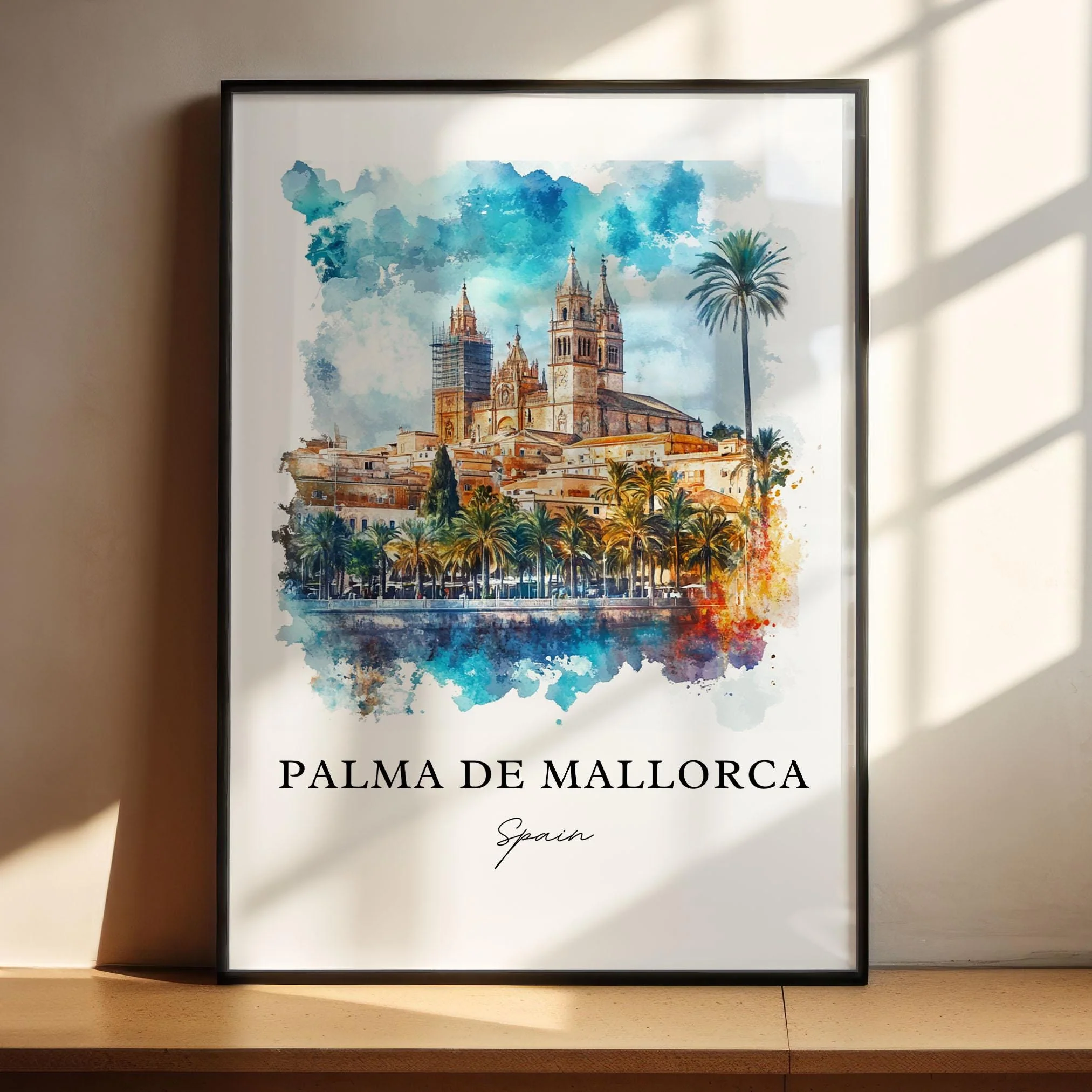 Palma de Mallorca, Spain – Watercolor Art Print - Image 2