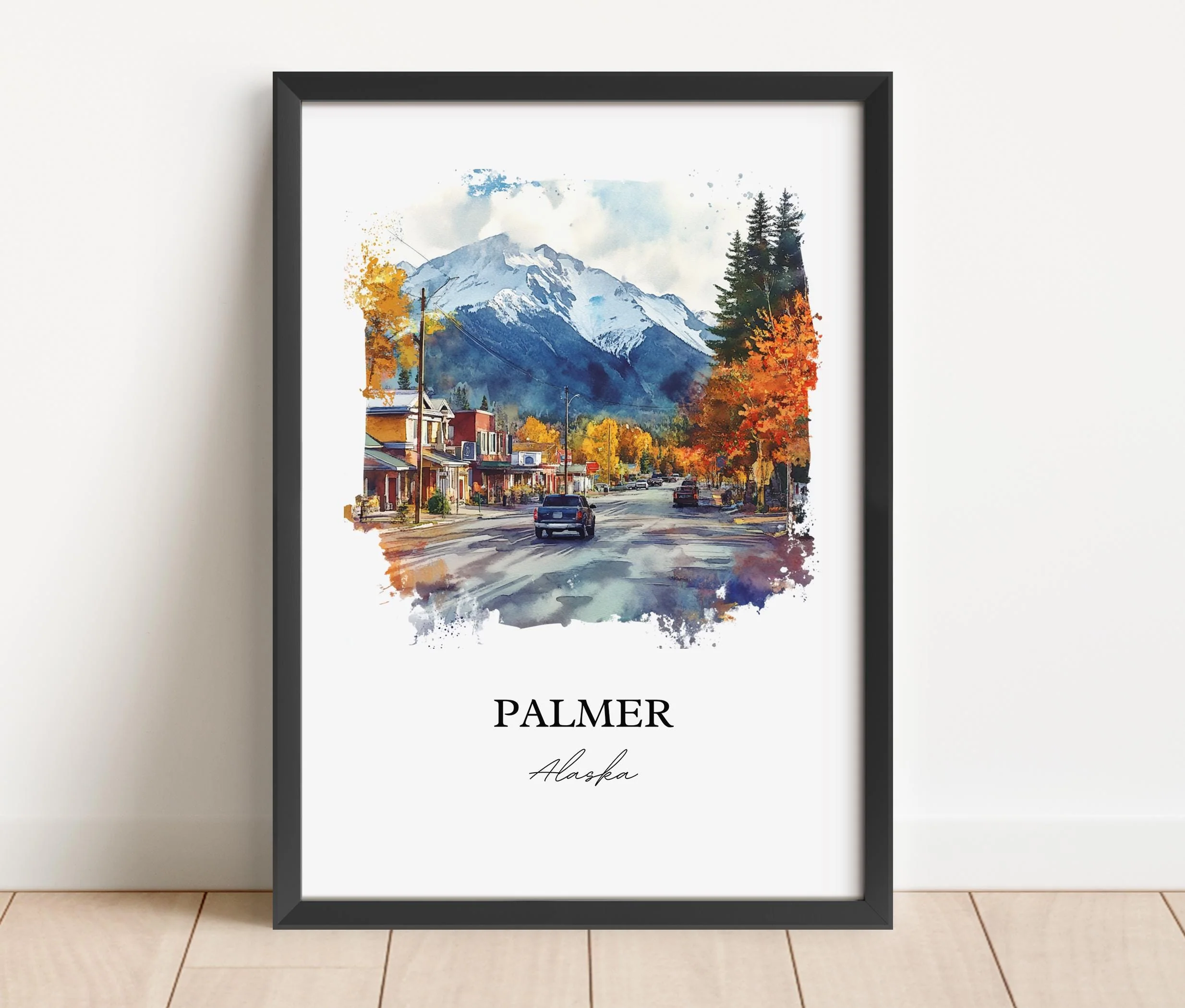 Palmer, Alaska – Watercolor Art Print - Image 3