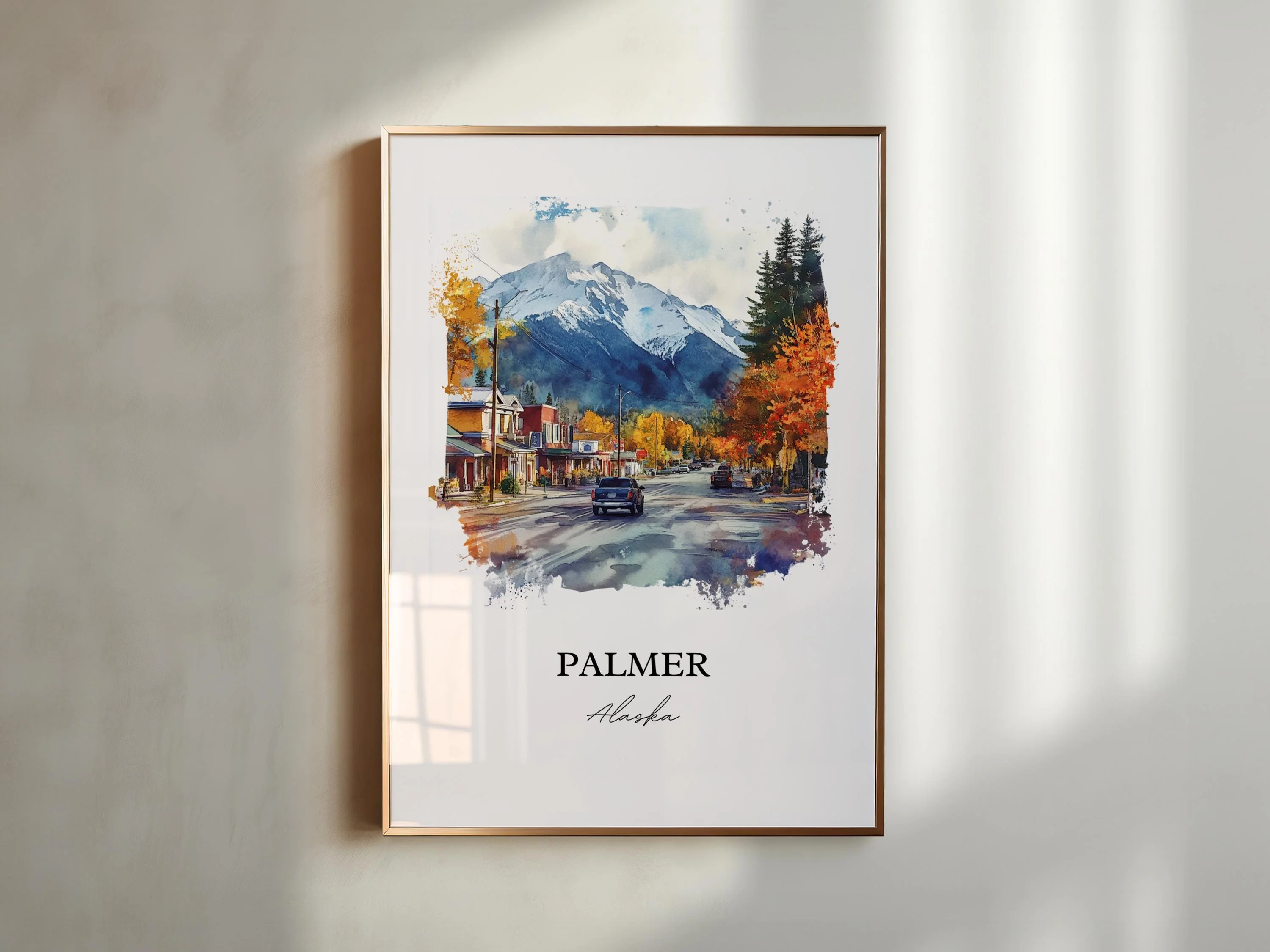 Palmer, Alaska – Watercolor Art Print - Image 5
