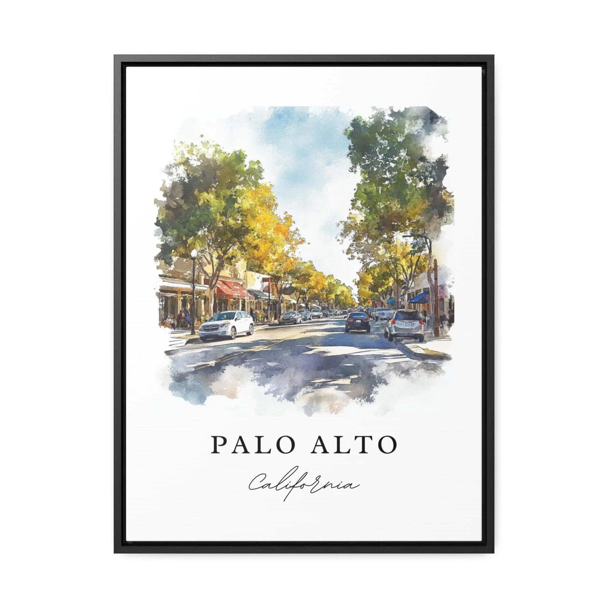 Palo Alto, California – Watercolor Art Print - Image 5