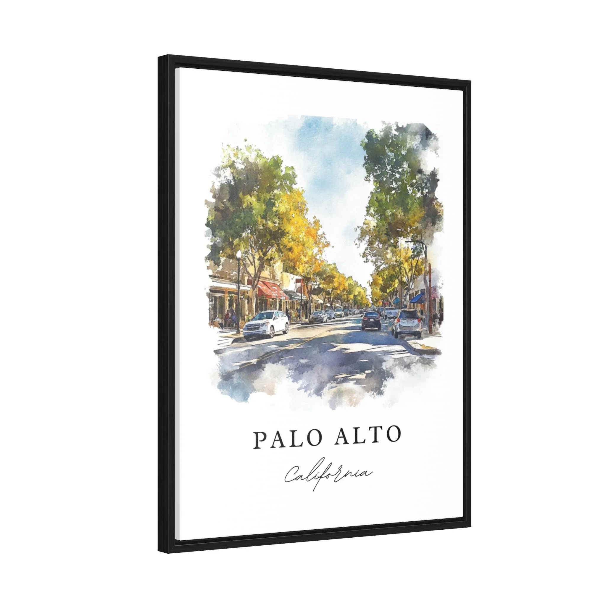 Palo Alto, California – Watercolor Art Print - Image 6