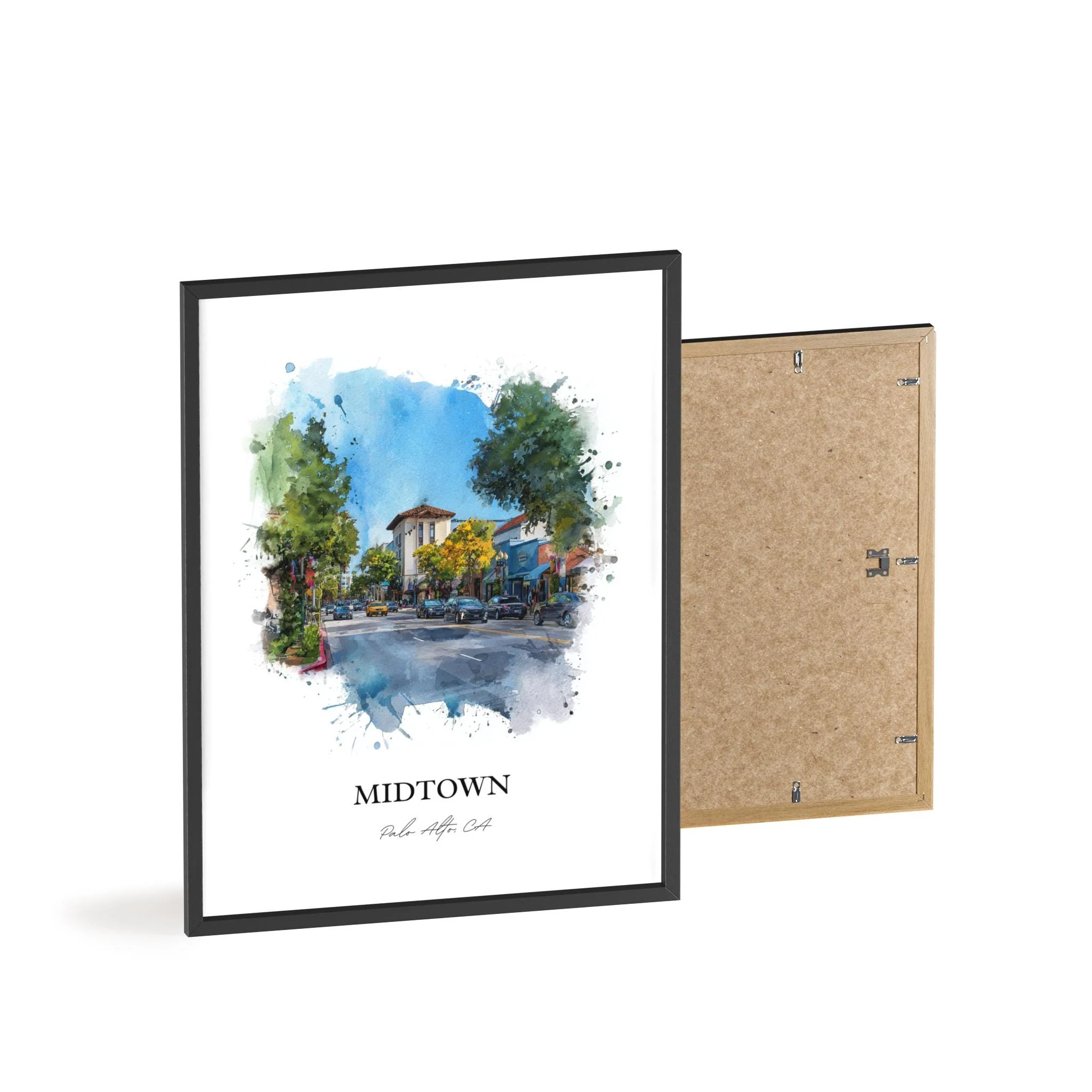 Palo Alto, California – Watercolor Art Print - Image 11