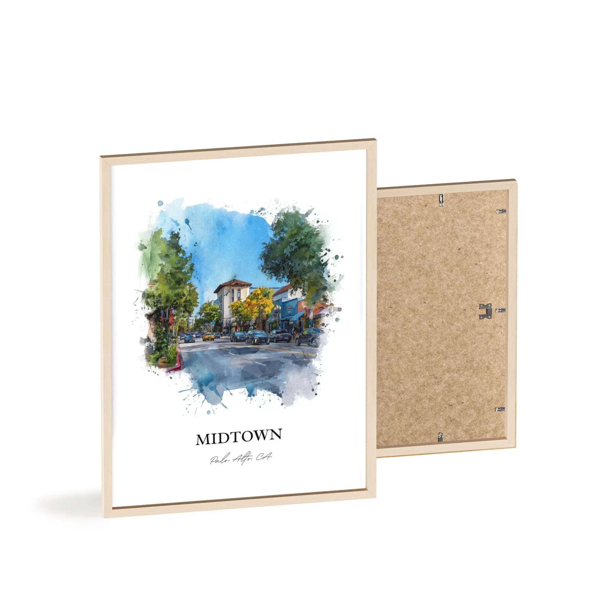 Palo Alto, California – Watercolor Art Print - Image 13
