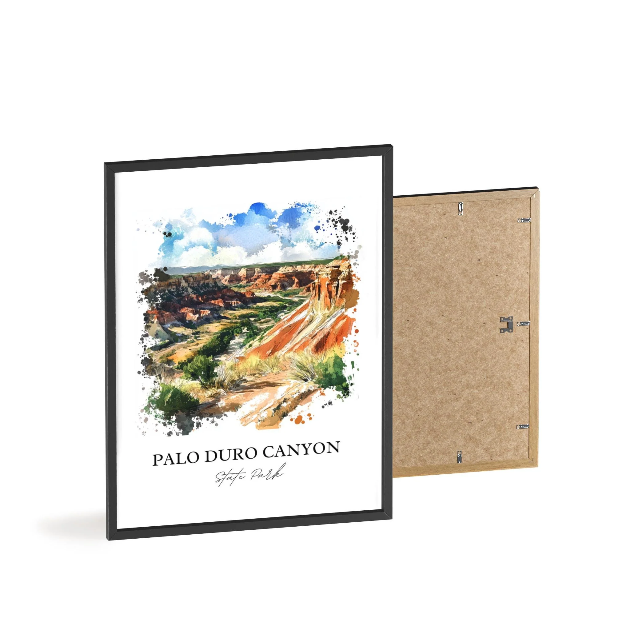 Palo Duro Canyon, USA – Watercolor Art Print - Image 8