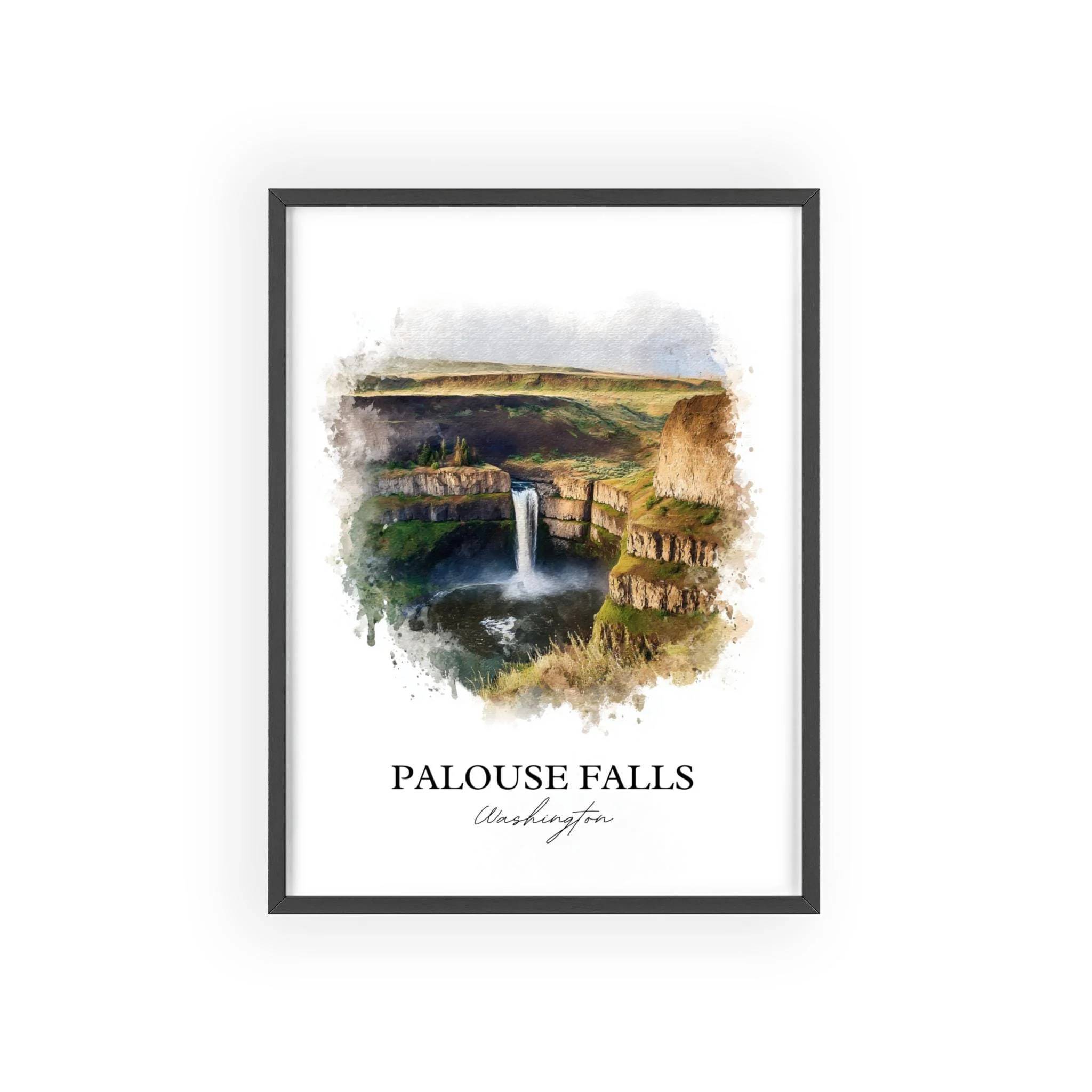 Palouse Falls, USA – Watercolor Art Print - Image 7