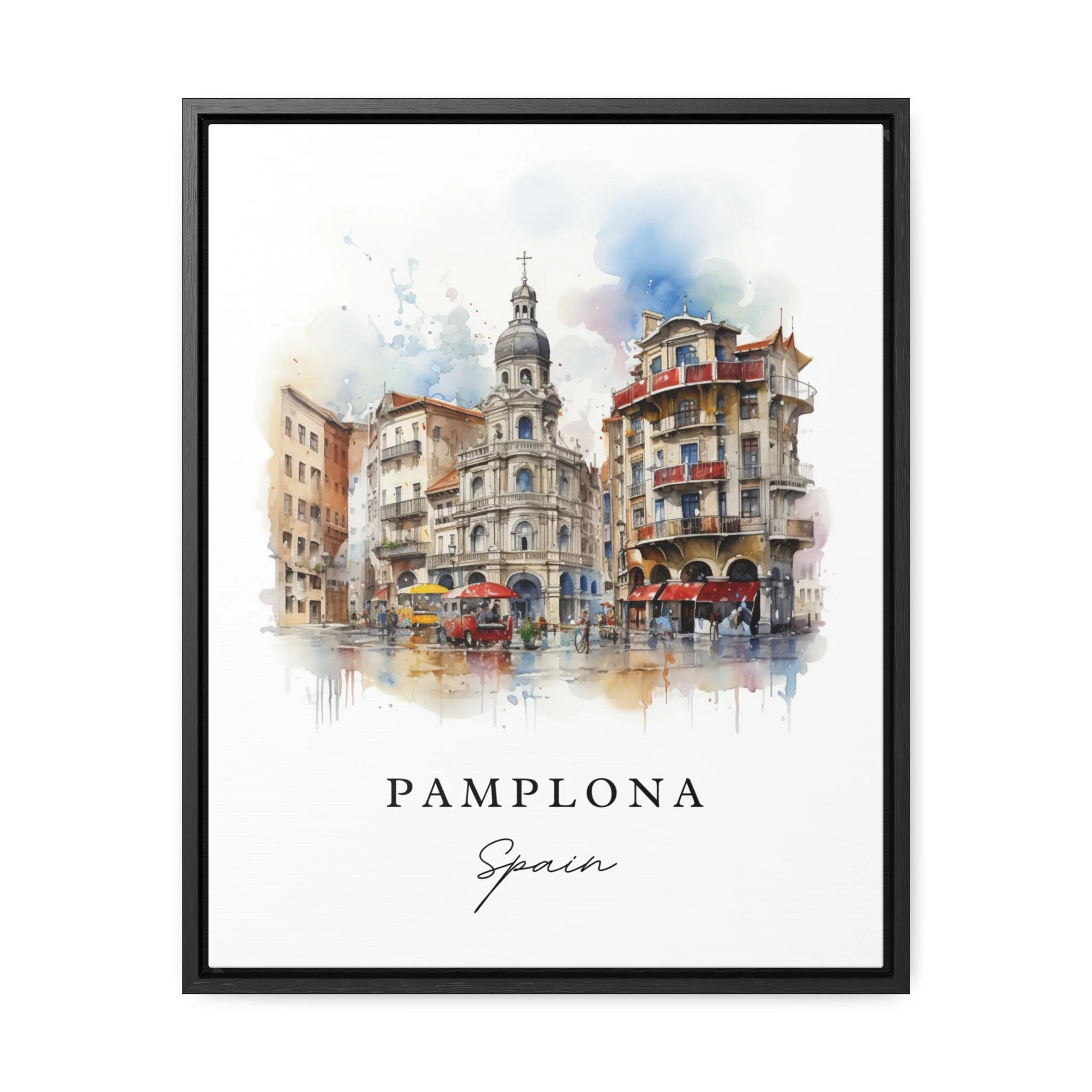 Pamplona, Spain – Watercolor Art Print - Image 2