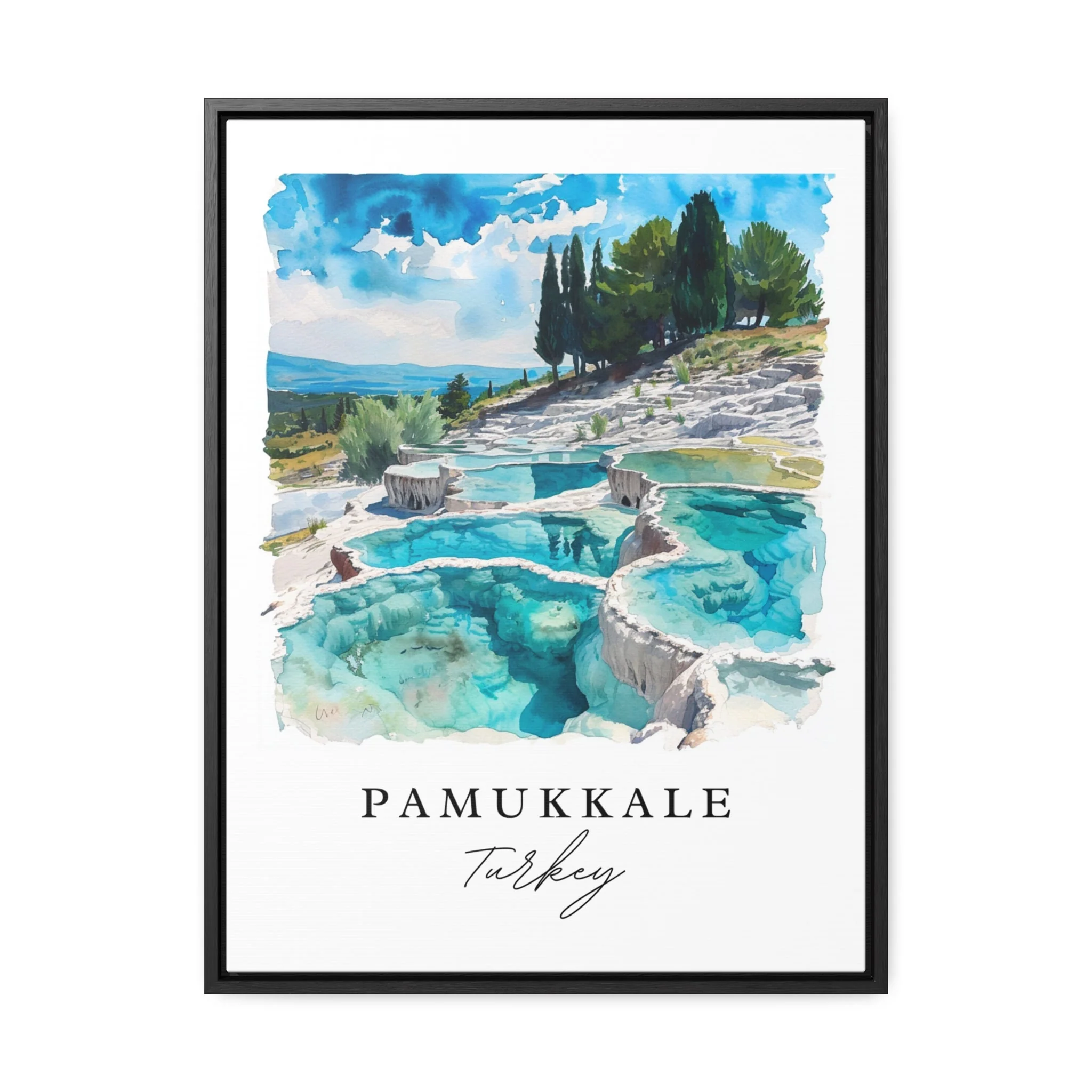 Pamukkale, Turkey – Watercolor Art Print - Image 6