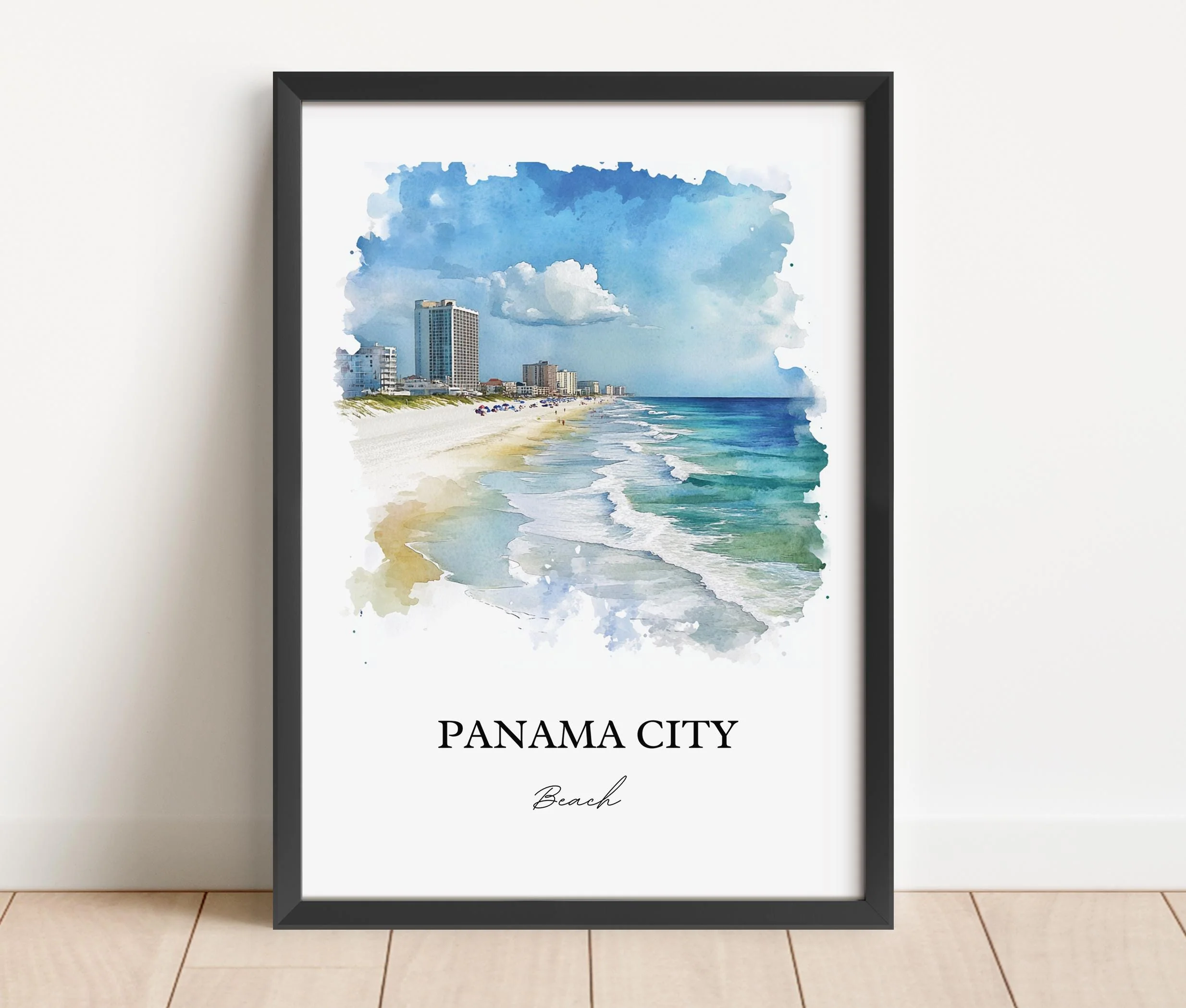 Panama City Beach, USA – Watercolor Art Print - Image 5