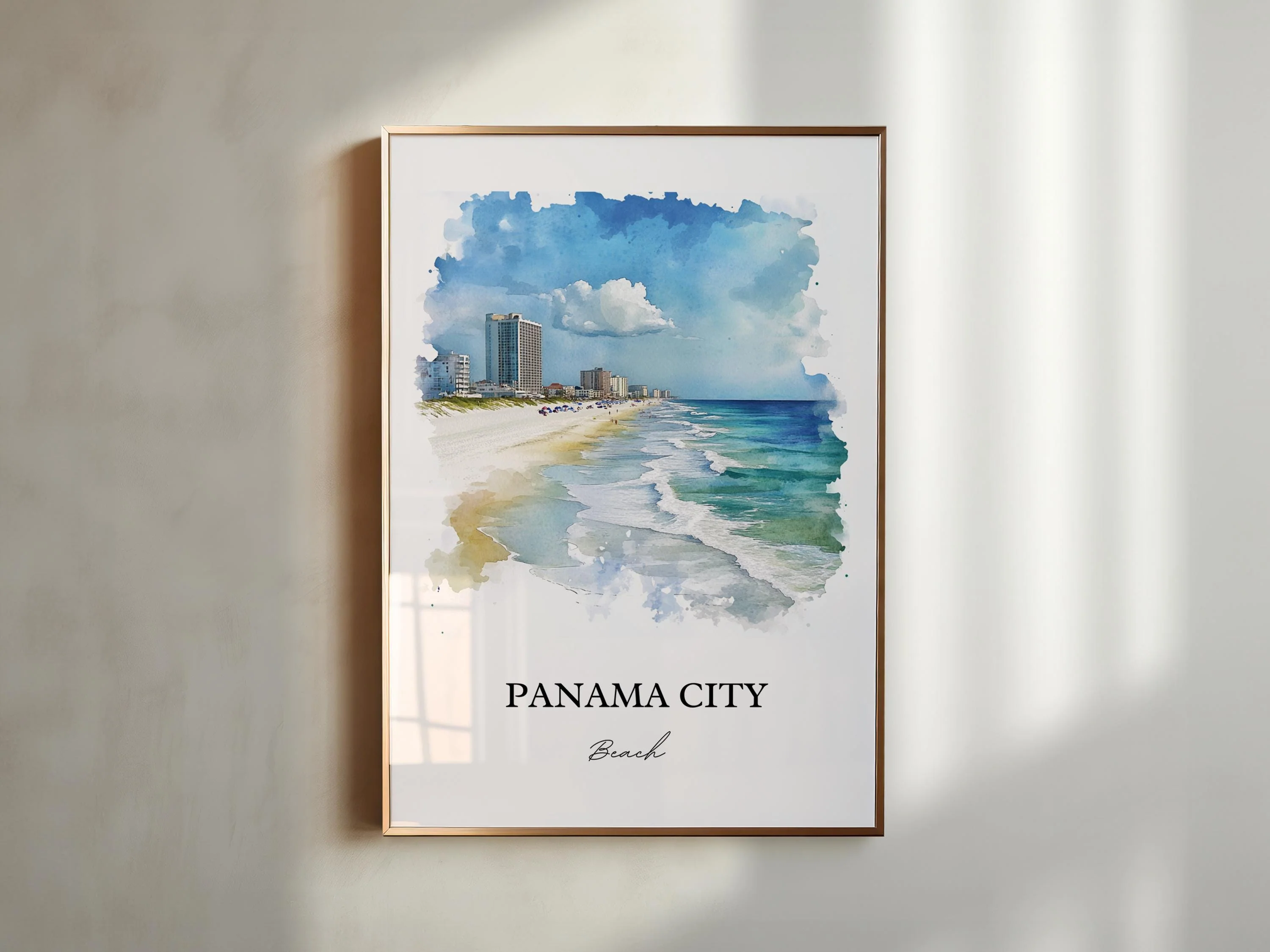 Panama City Beach, USA – Watercolor Art Print - Image 6