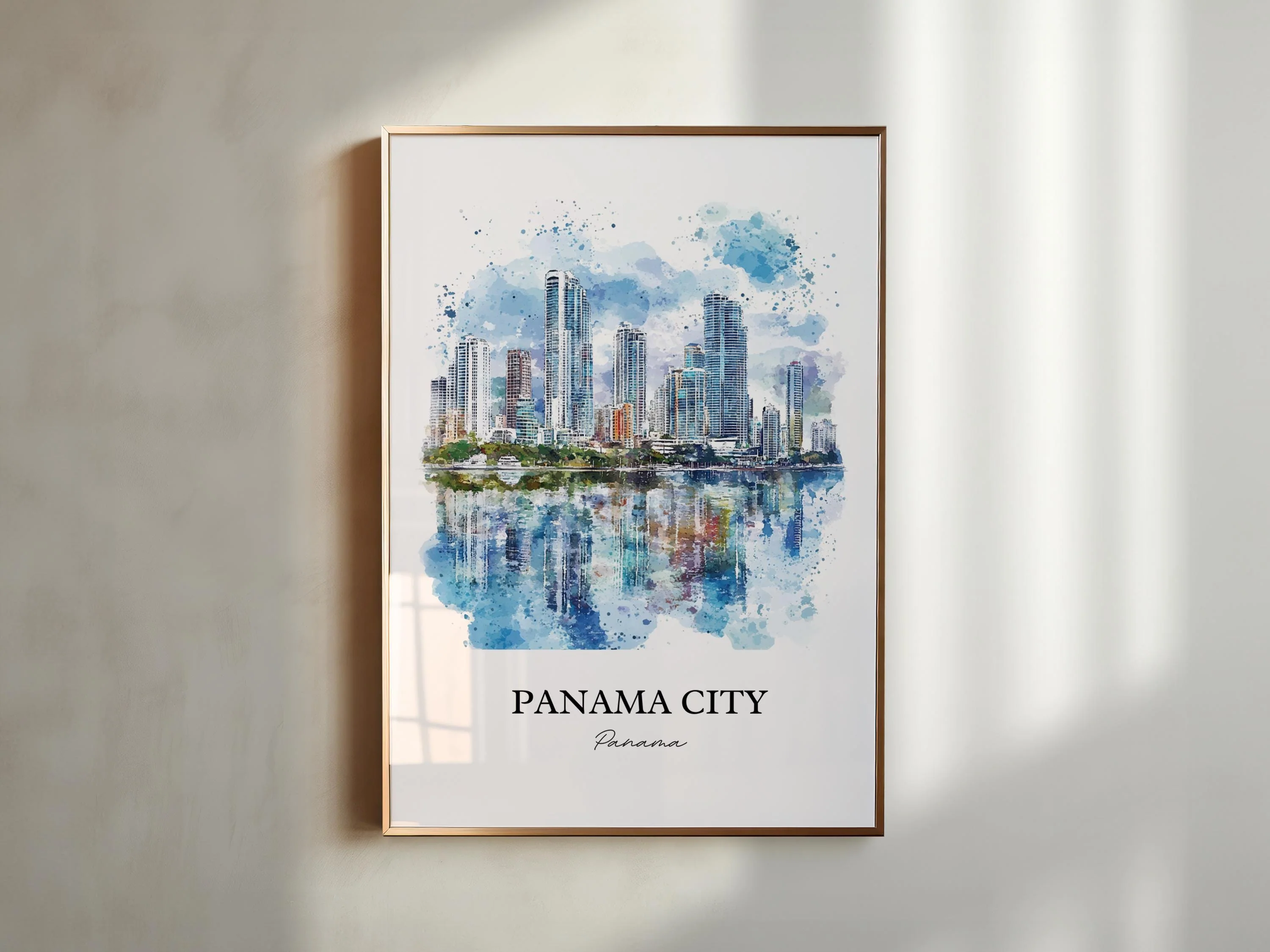 Panama City, Panama – Watercolor Art Print - Image 6