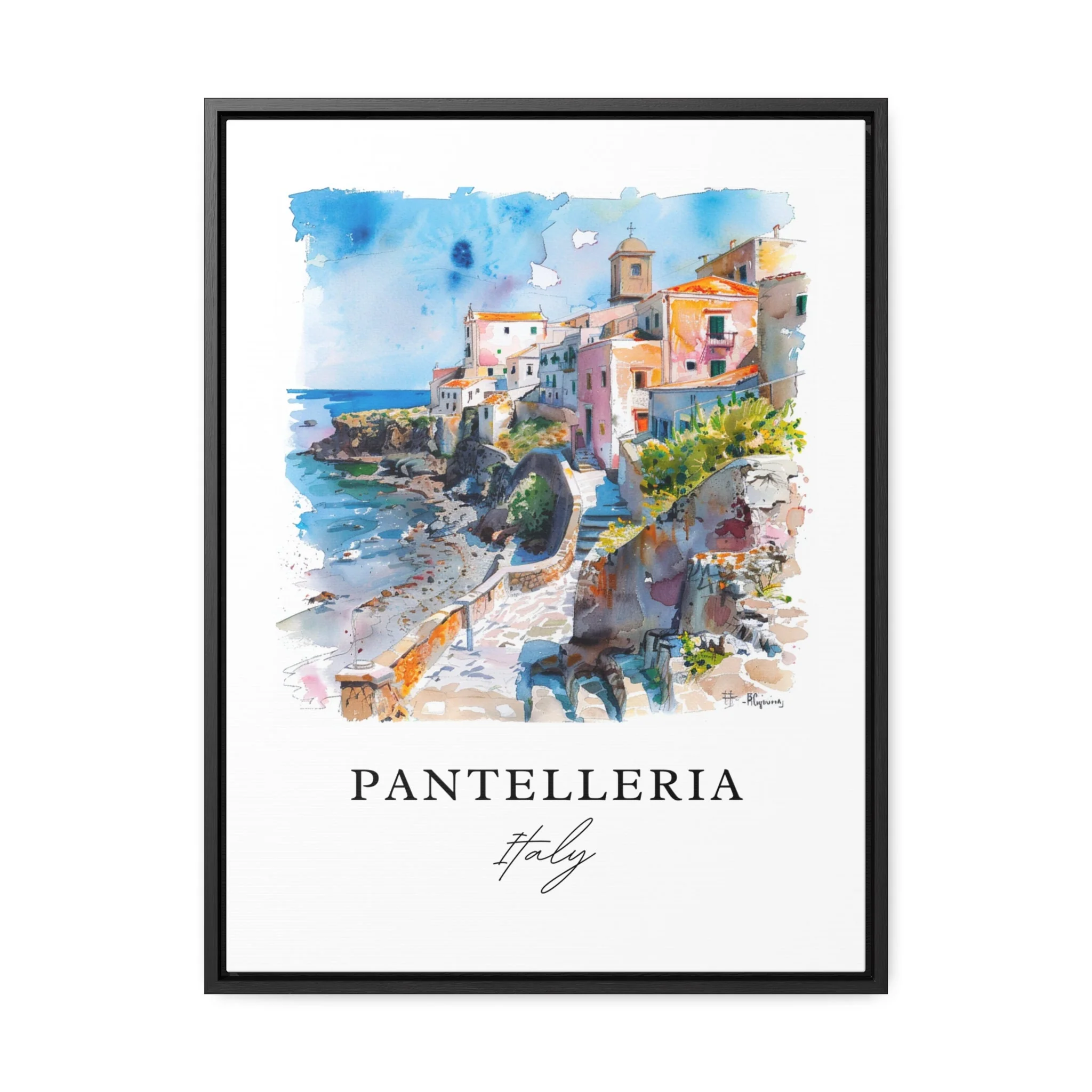 Pantelleria, Italy – Watercolor Art Print - Image 6