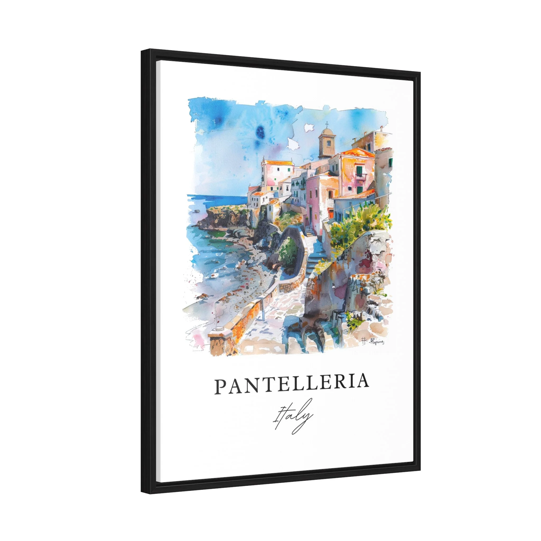 Pantelleria, Italy – Watercolor Art Print - Image 7