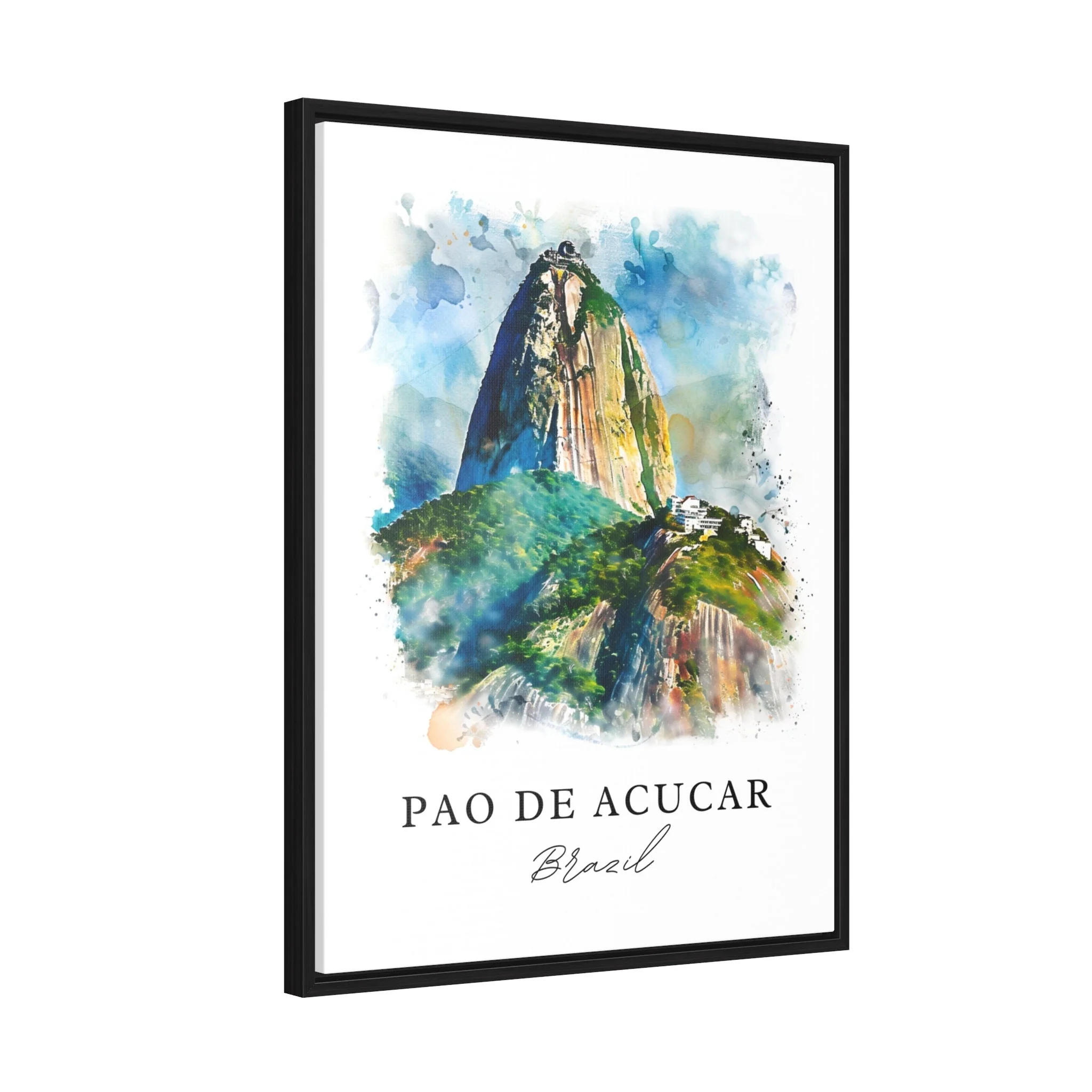 Pao de Acucar, Brazil – Watercolor Art Print - Image 6