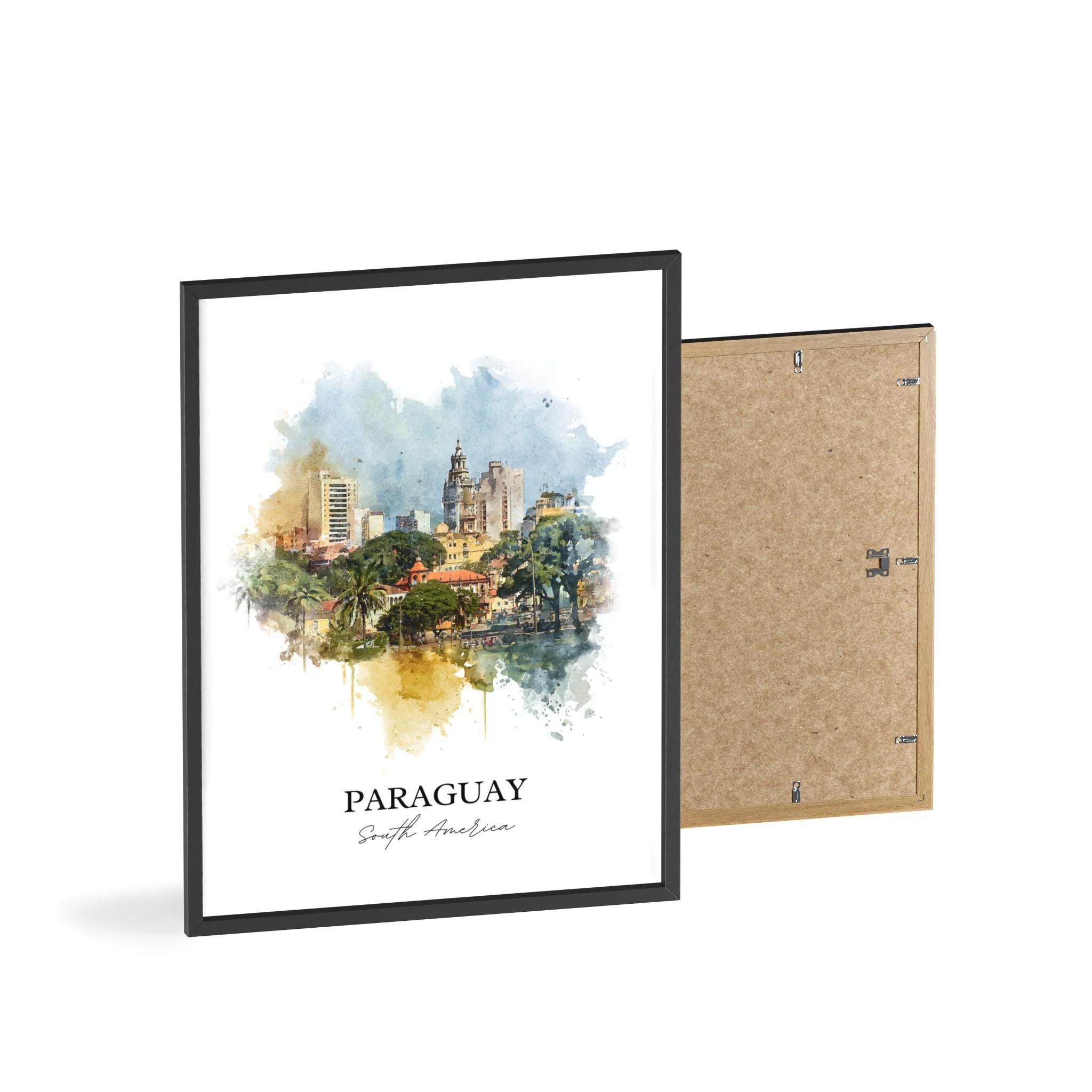 Paraguay, South America – Watercolor Art Print - Image 8