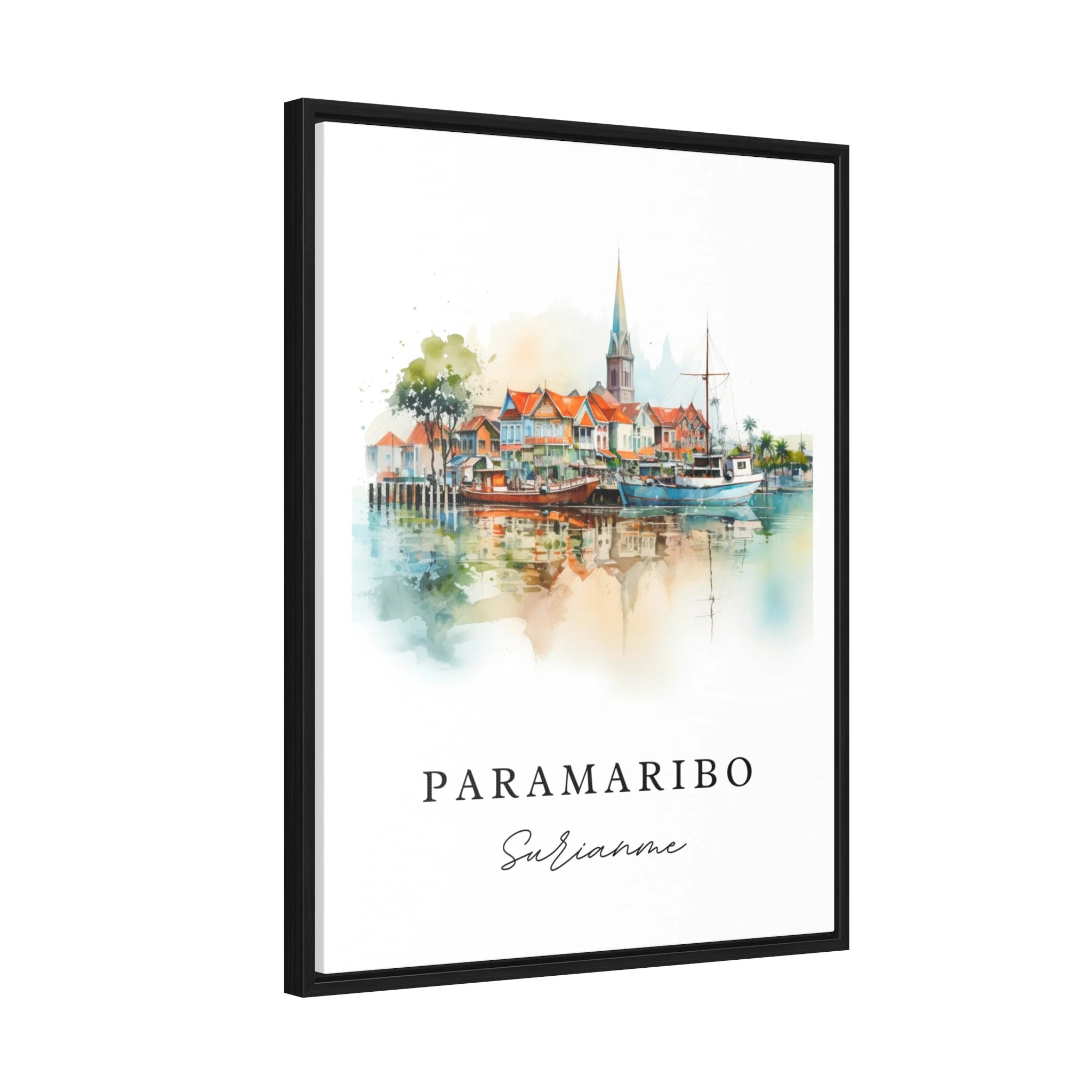 Paramaribo, Suriname – Watercolor Art Print - Image 5