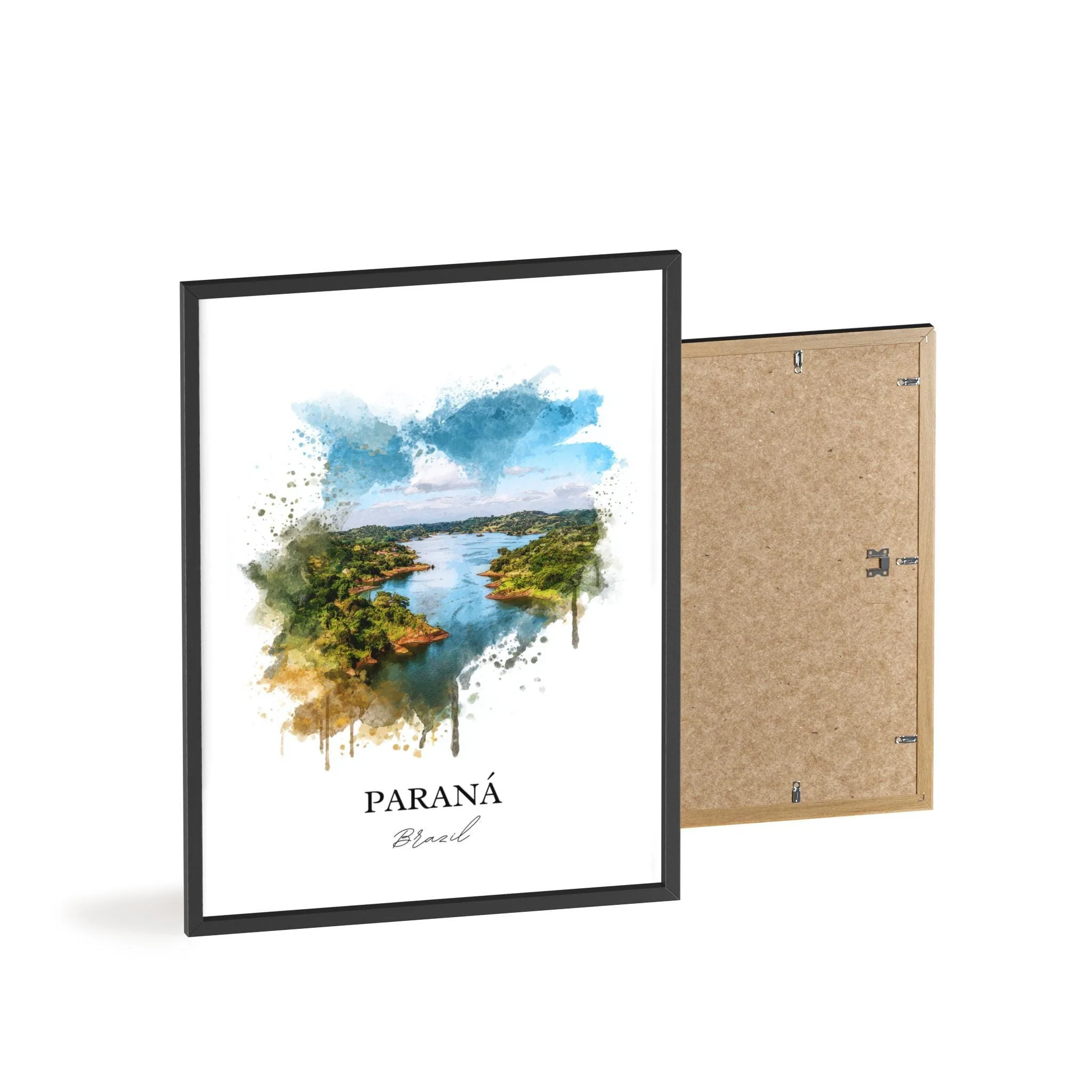 Paraná, Brazil – Watercolor Art Print - Image 8