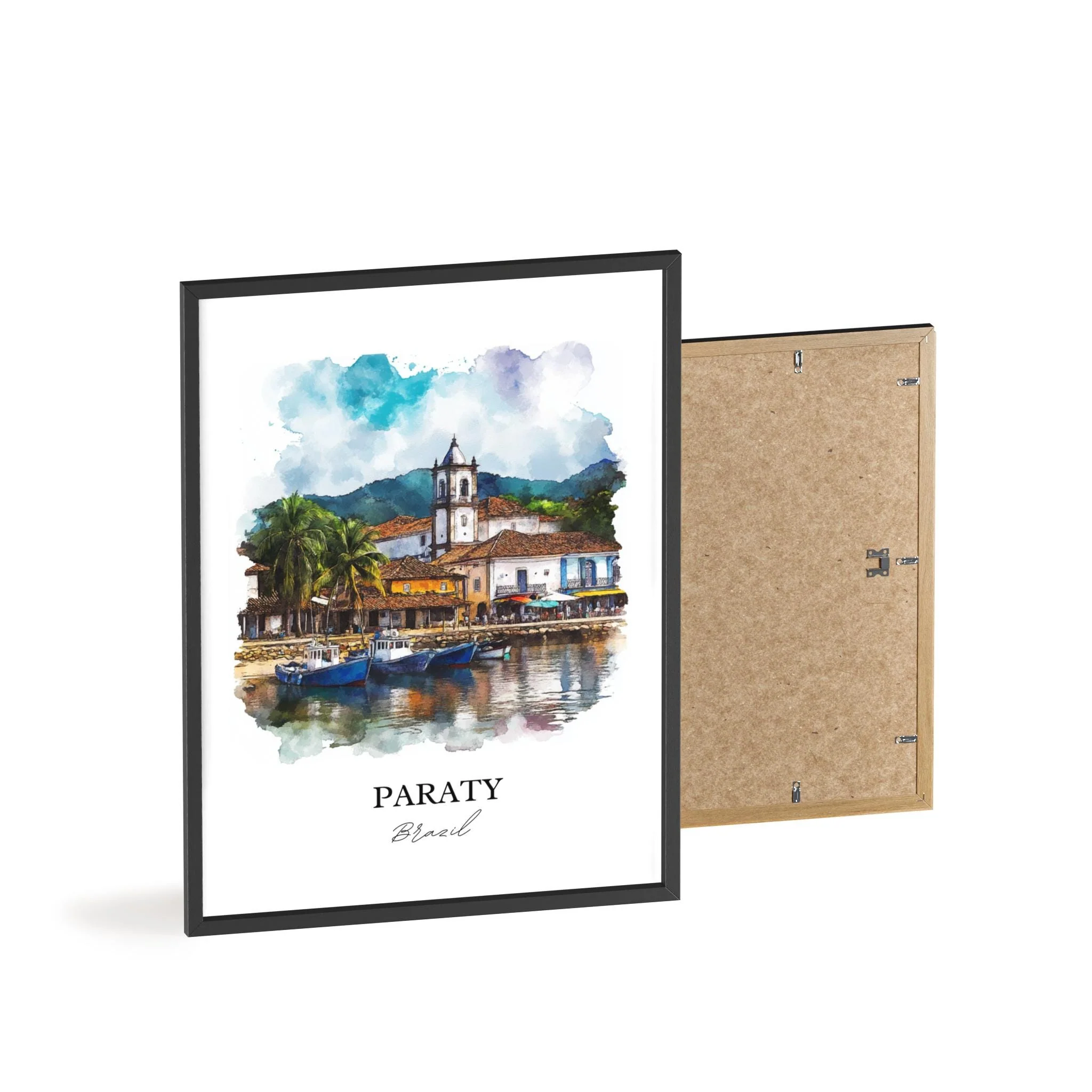 Paraty, Brazil – Watercolor Art Print - Image 8