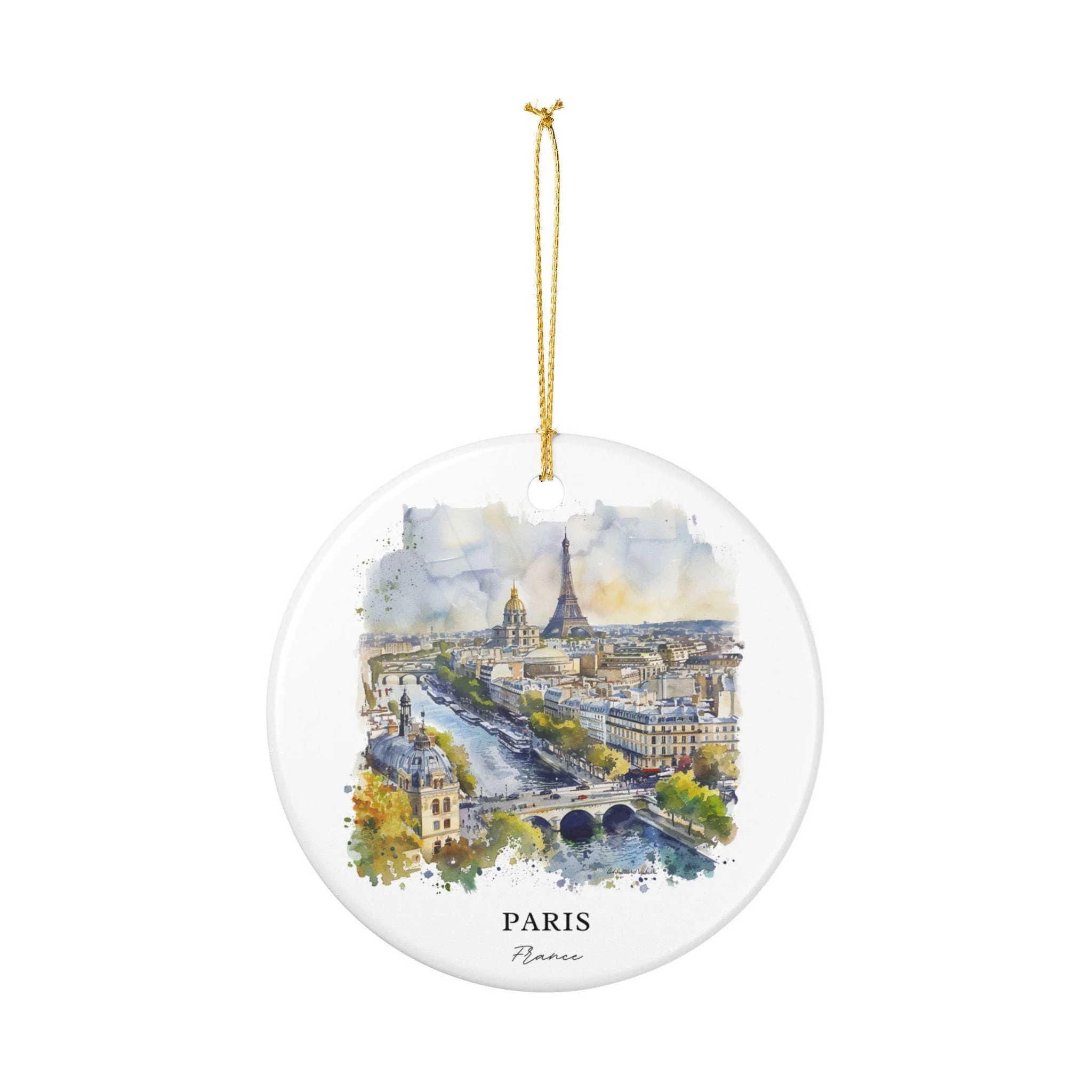 Paris France Ornament: Unique Paris France Souvenir, Paris France Xmas Decor, and Authentic France Gift - Image 2