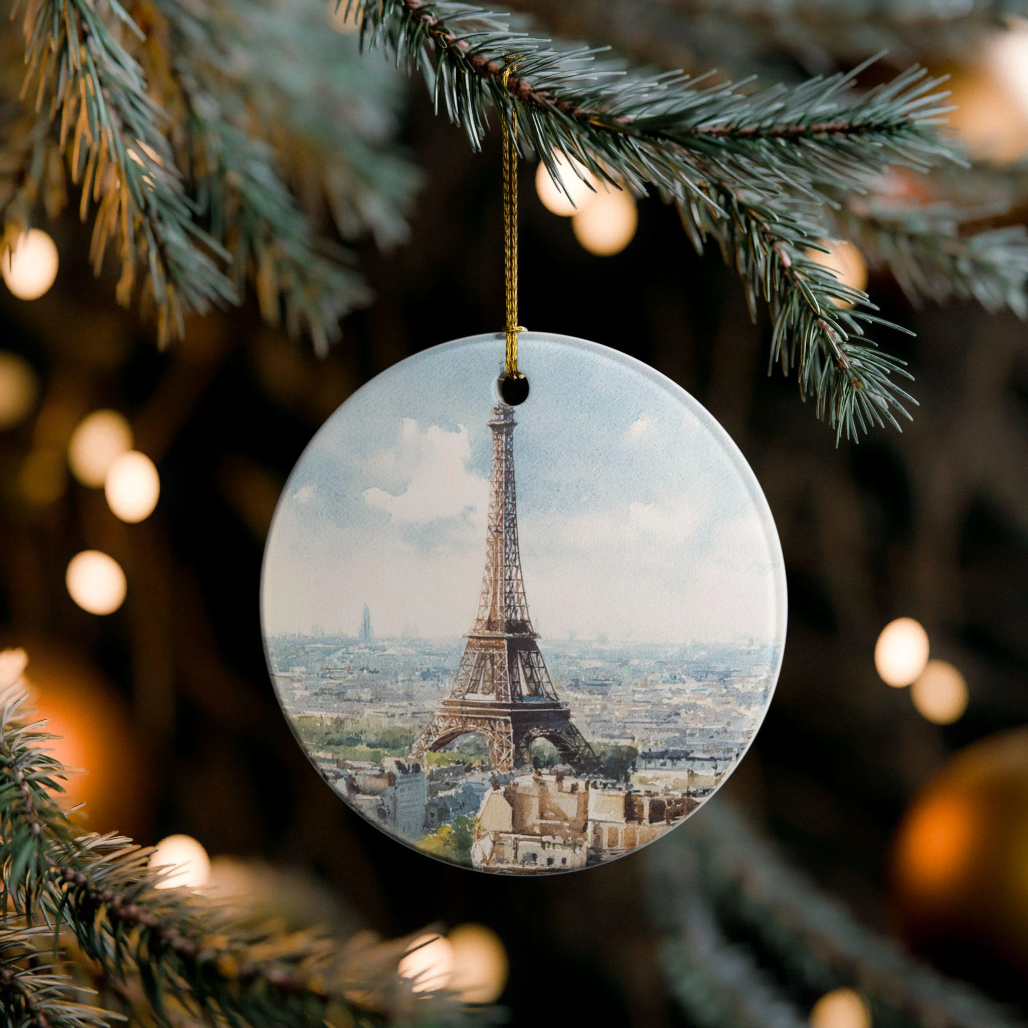 Paris France Ornament: Unique Paris Souvenir, Paris Xmas Decor, and Authentic Eiffel Tower Gift - Image 5