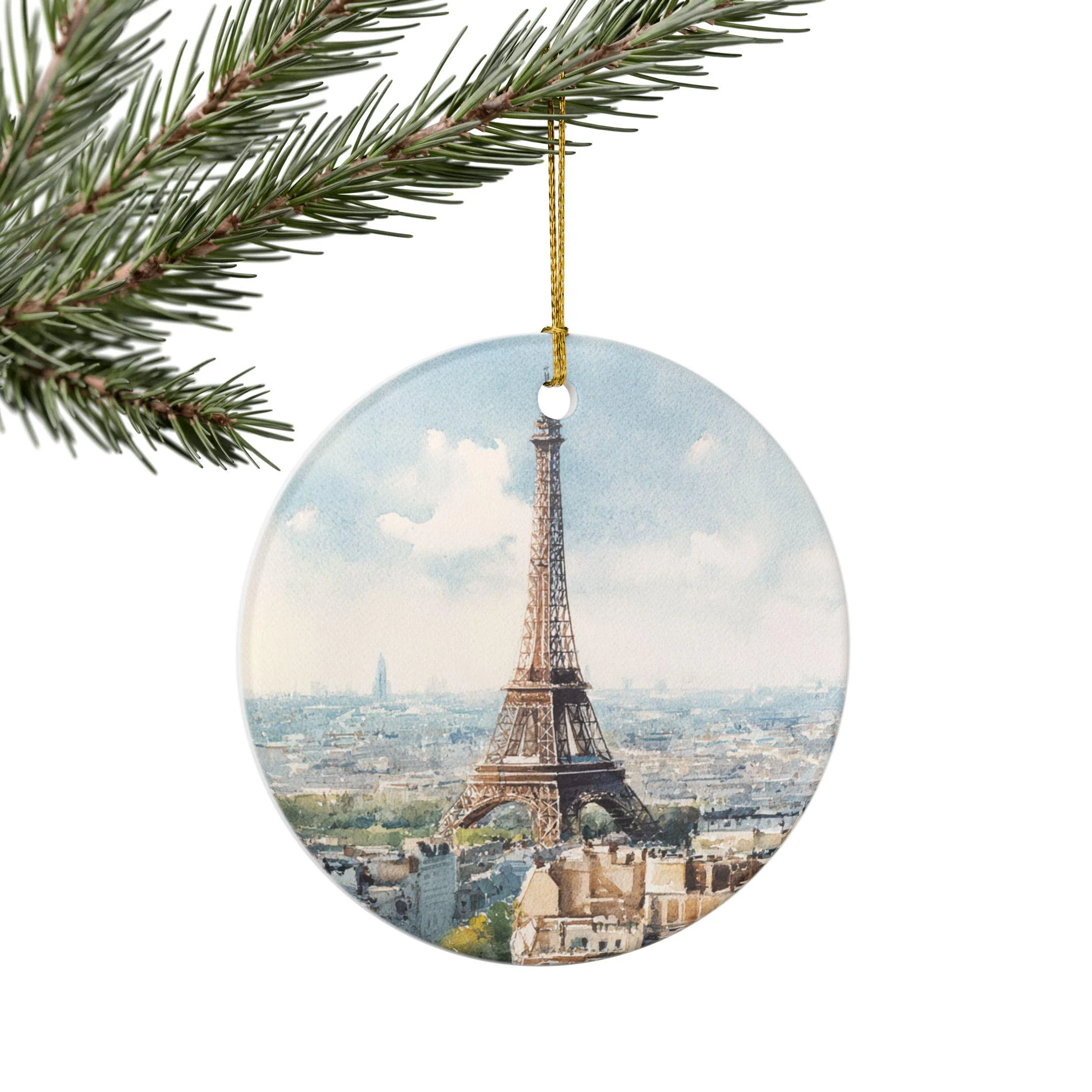 Paris France Ornament: Unique Paris Souvenir, Paris Xmas Decor, and Authentic Eiffel Tower Gift - Image 6