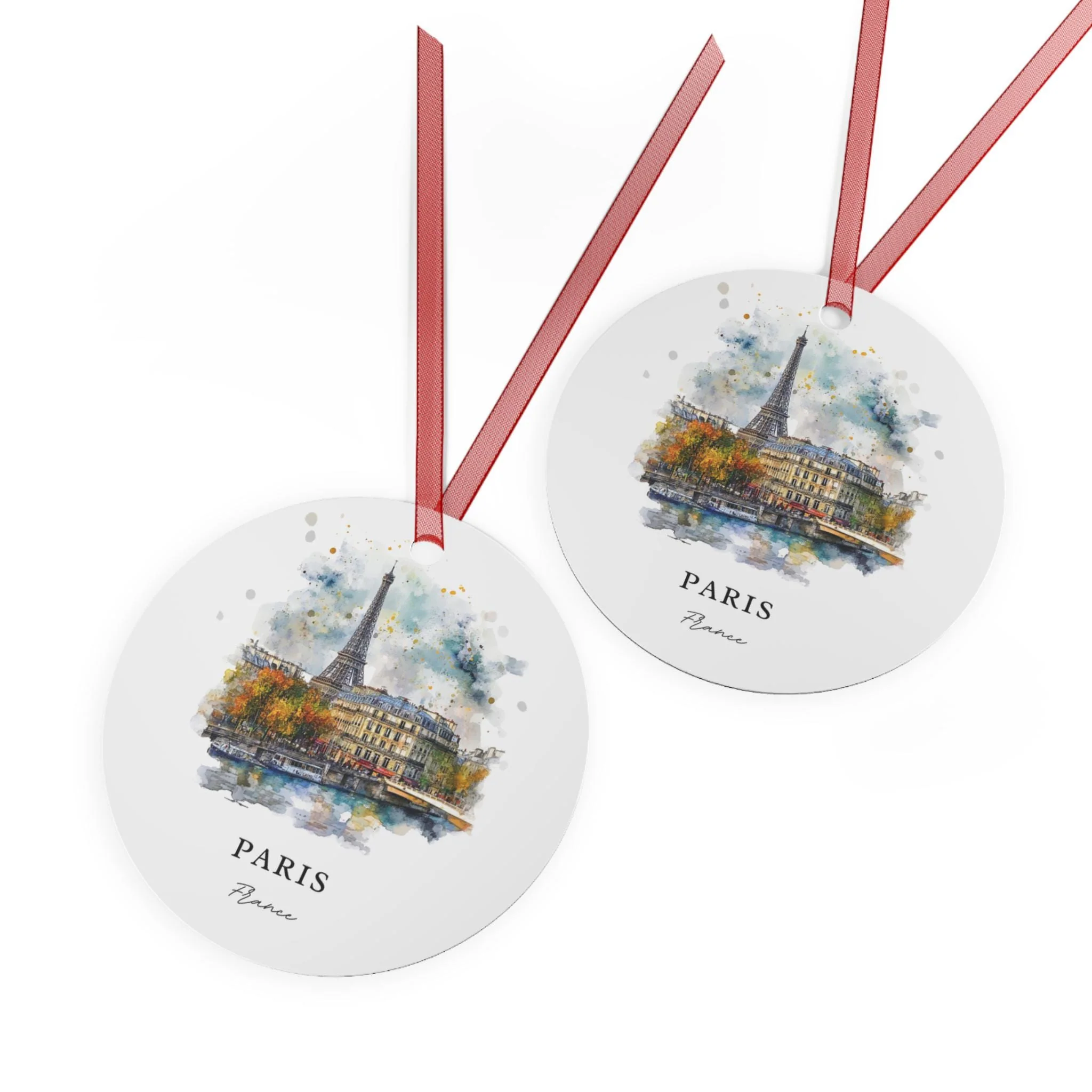 Paris France Ornament: Unique Paris Souvenir, Paris Xmas Decor, and Authentic Paris France Skyline Gift - Image 2