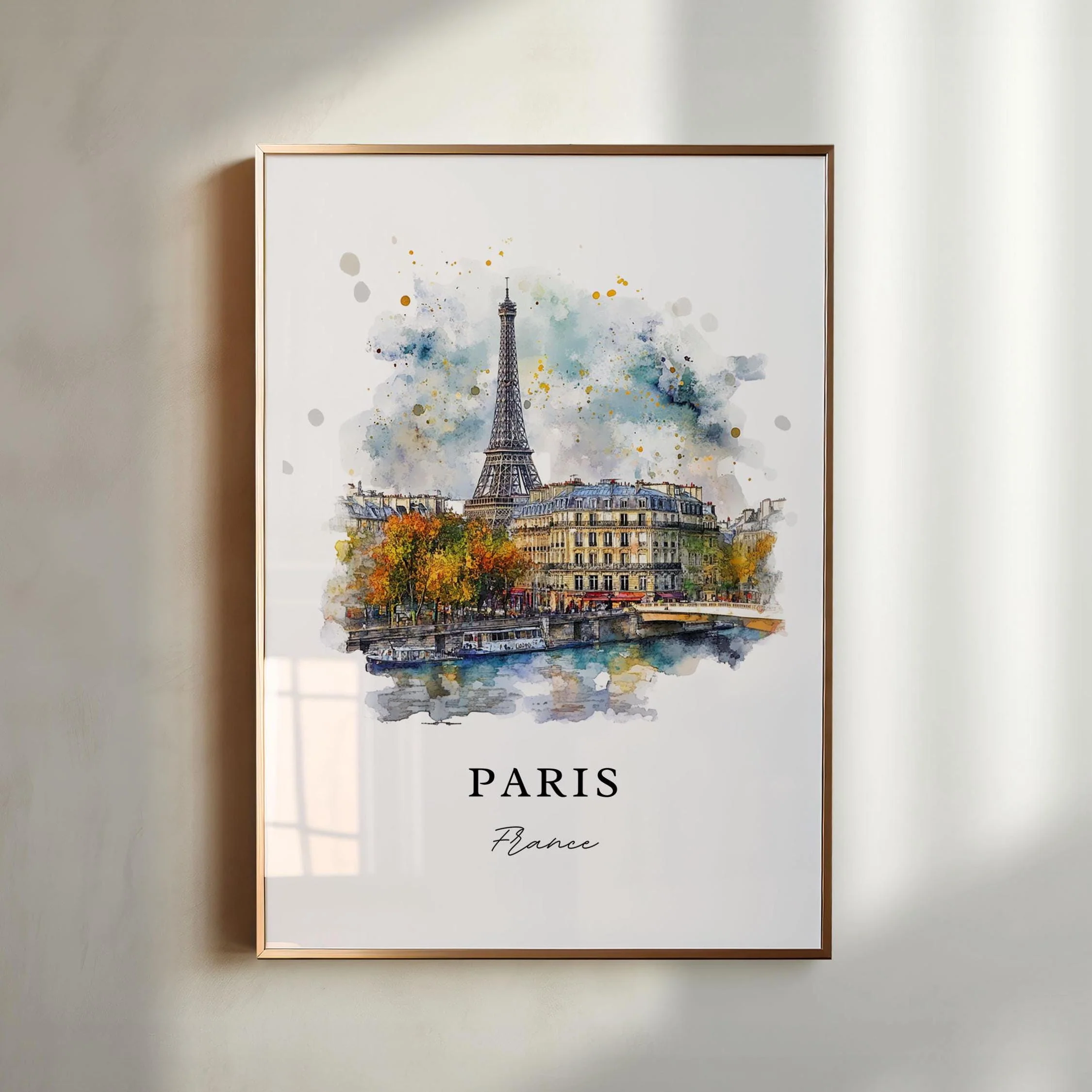 Paris, France – Watercolor Art Print