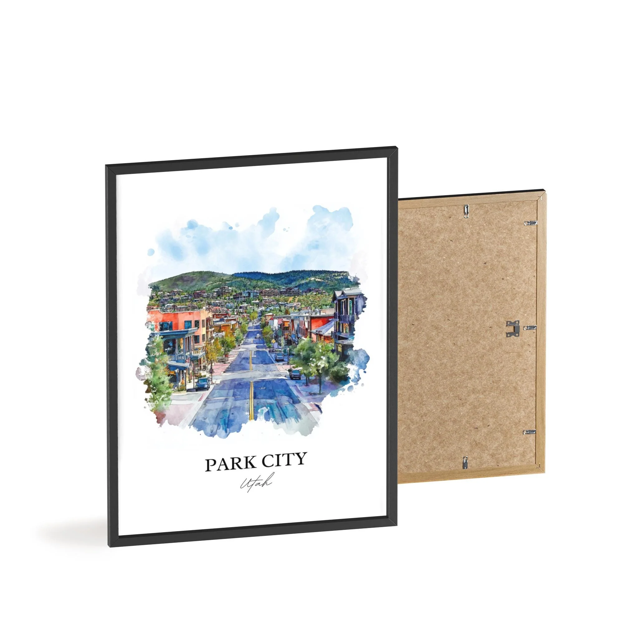 Park City, Utah, USA – Watercolor Art Print - Image 8