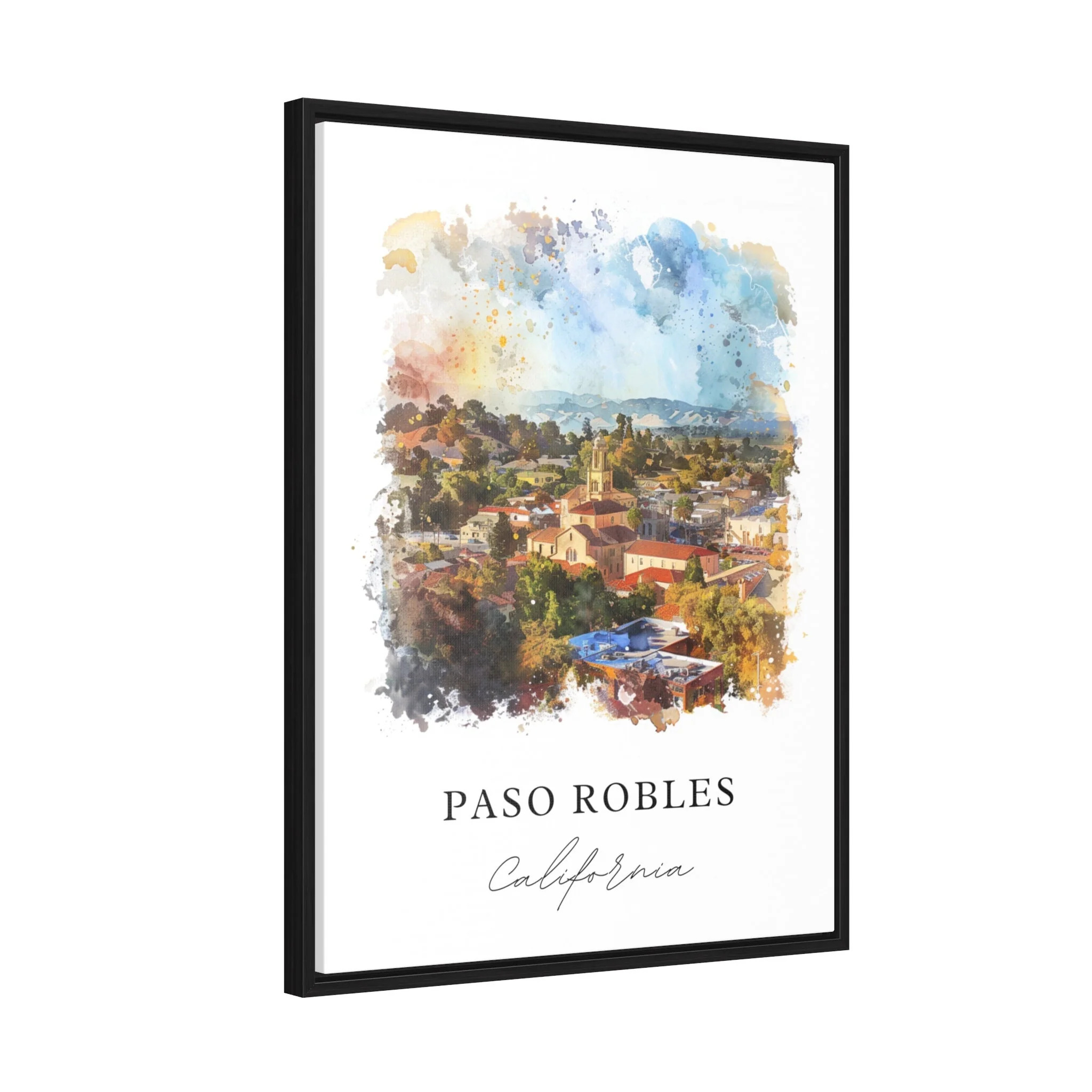 Paso Robles, USA – Watercolor Art Print - Image 6