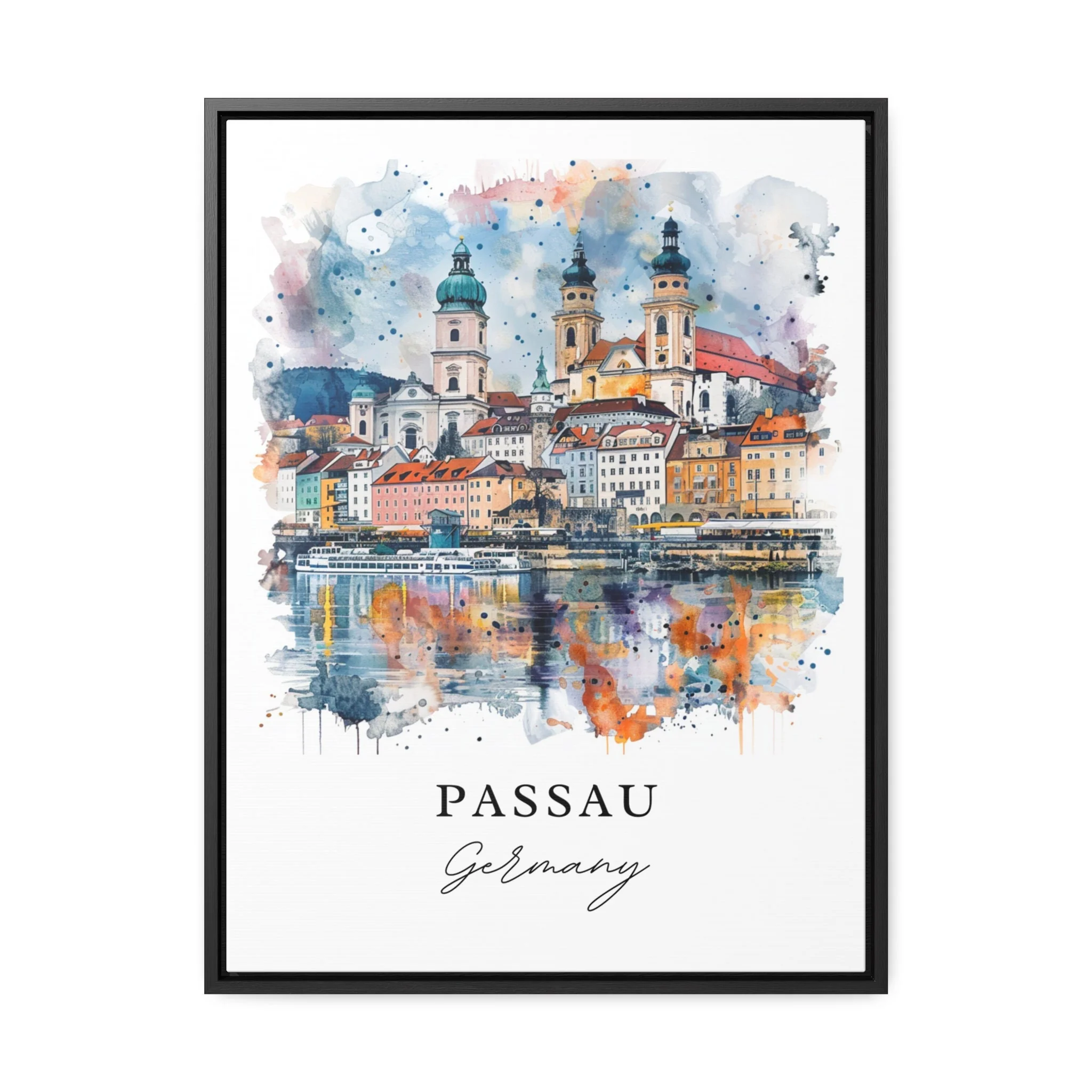 Passau, Germany – Watercolor Art Print - Image 5