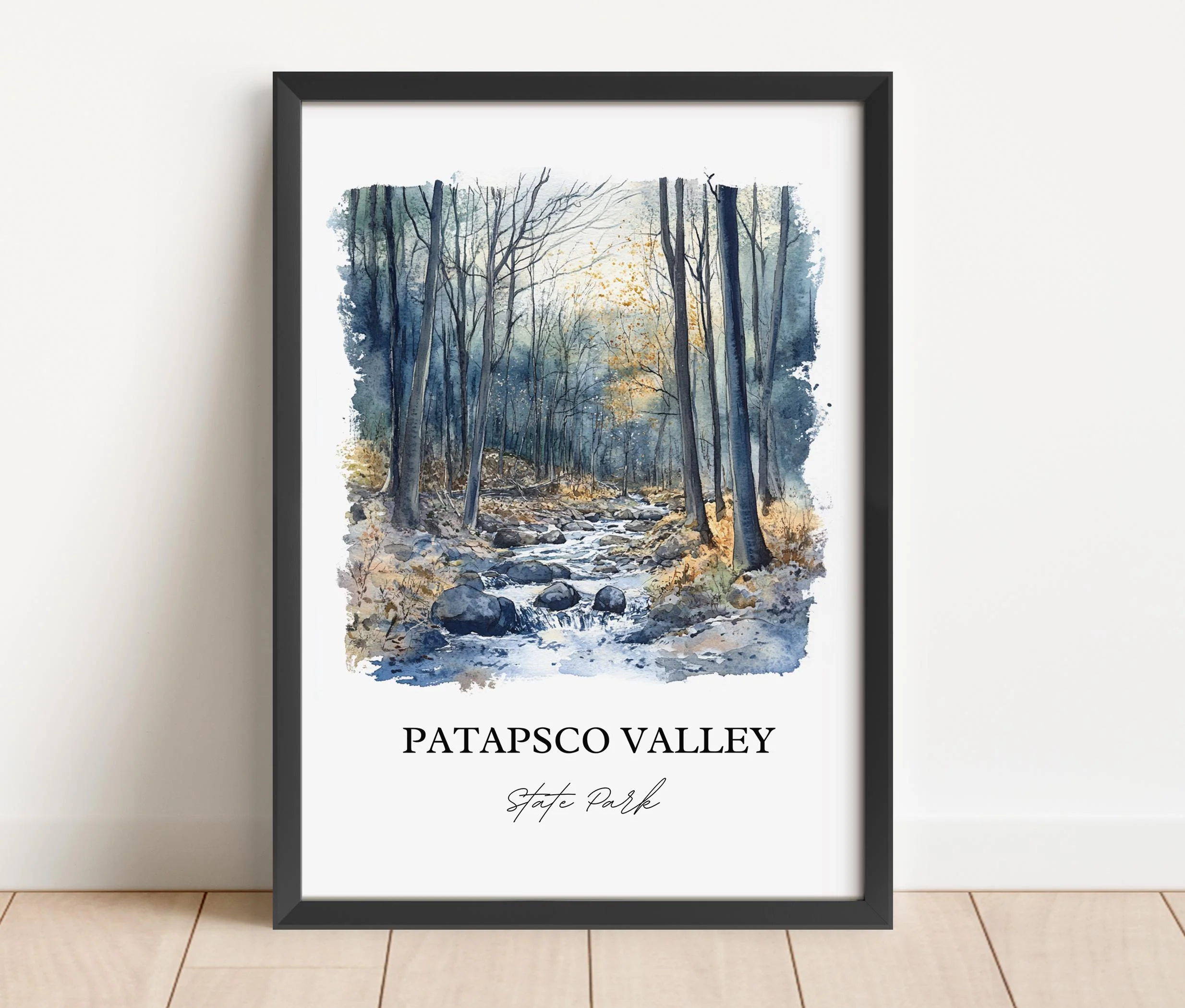 Patapsco Valley, Maryland – Watercolor Art Print