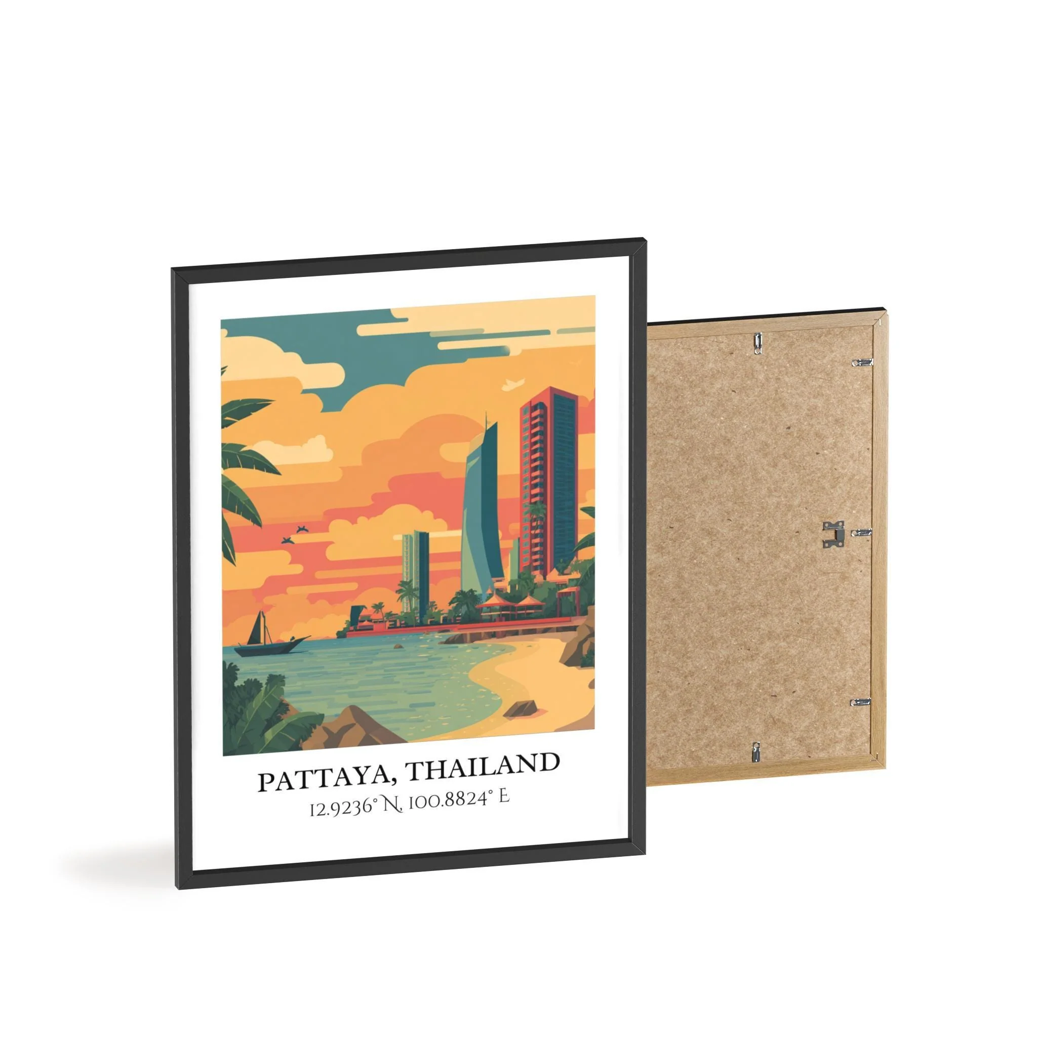Pattaya, Thailand – Watercolor Art Print - Image 8
