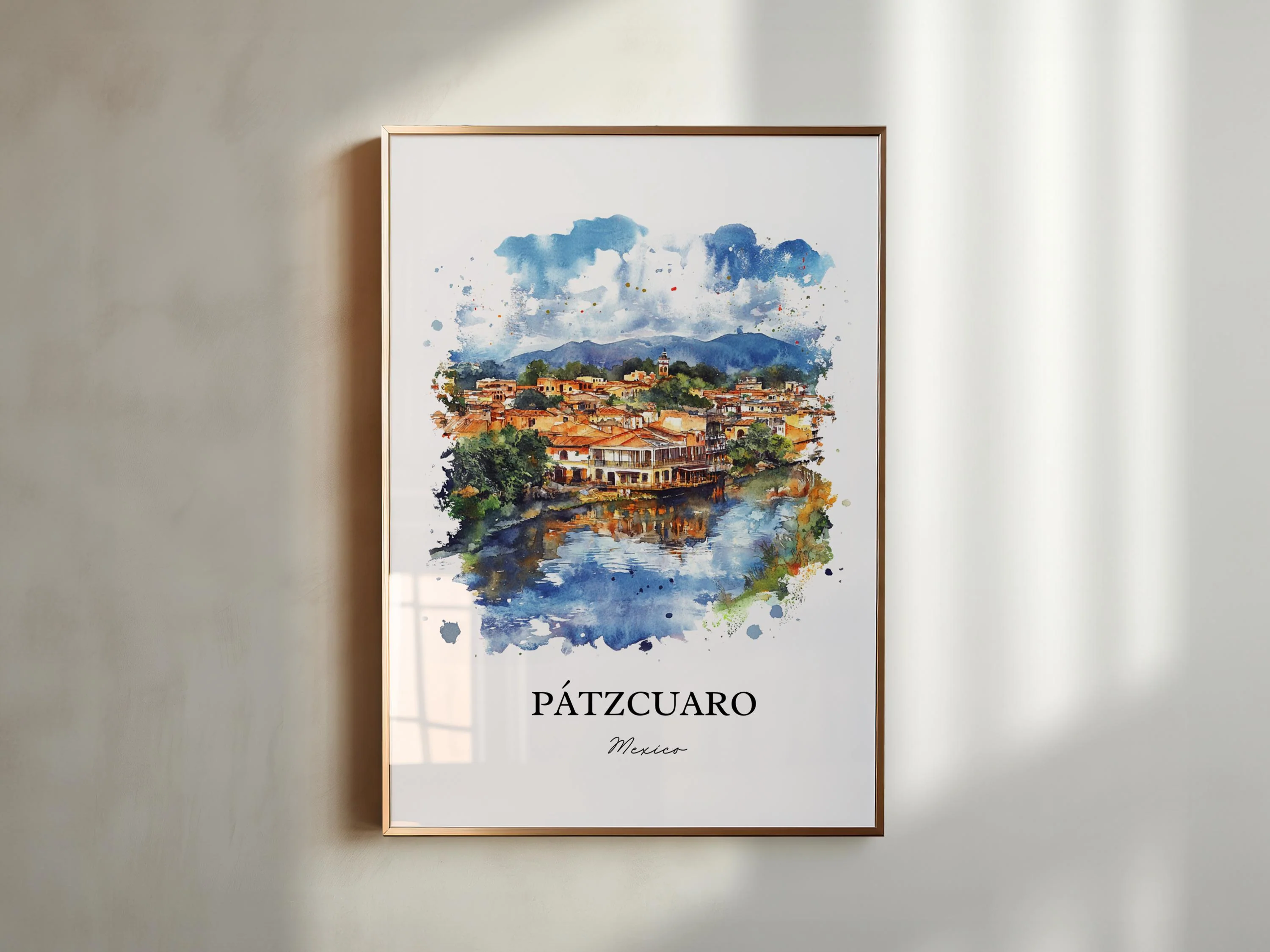 Pátzcuaro, Mexico – Watercolor Art Print - Image 4
