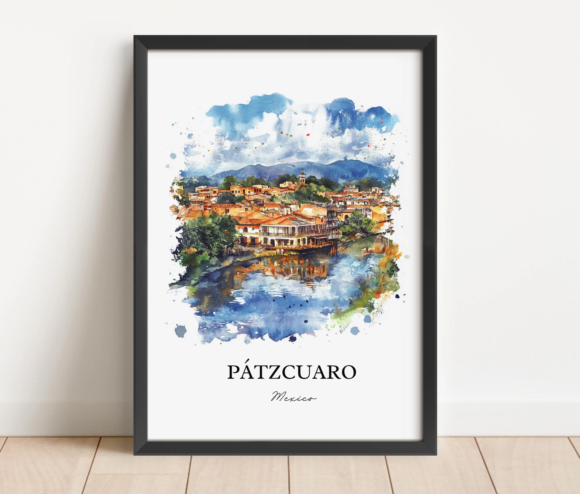 Pátzcuaro, Mexico – Watercolor Art Print - Image 5