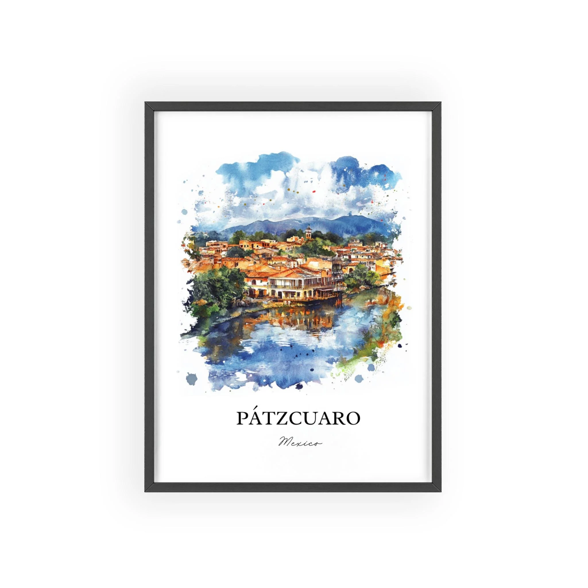 Pátzcuaro, Mexico – Watercolor Art Print - Image 7