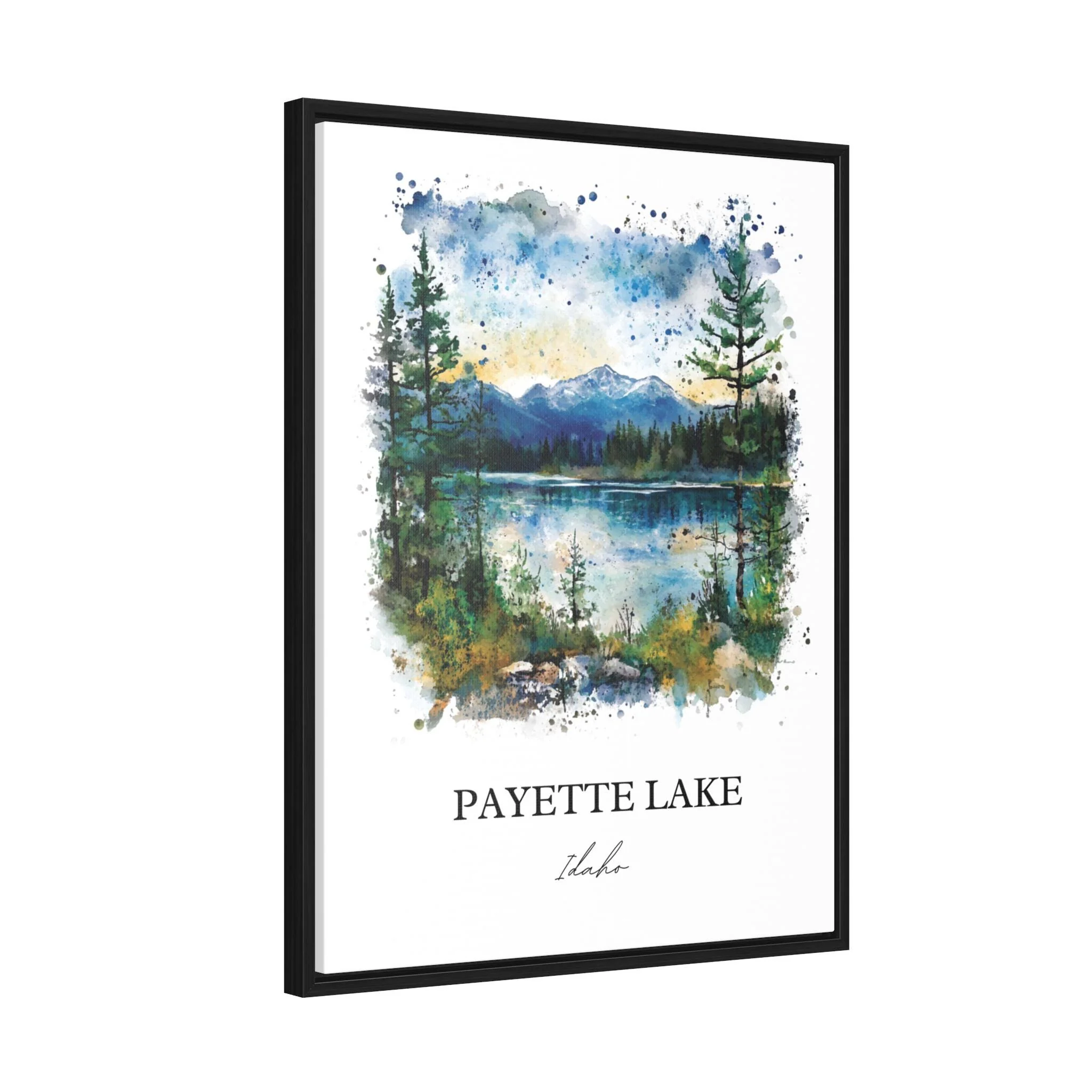 Payette Lake, Idaho – Watercolor Art Print - Image 7