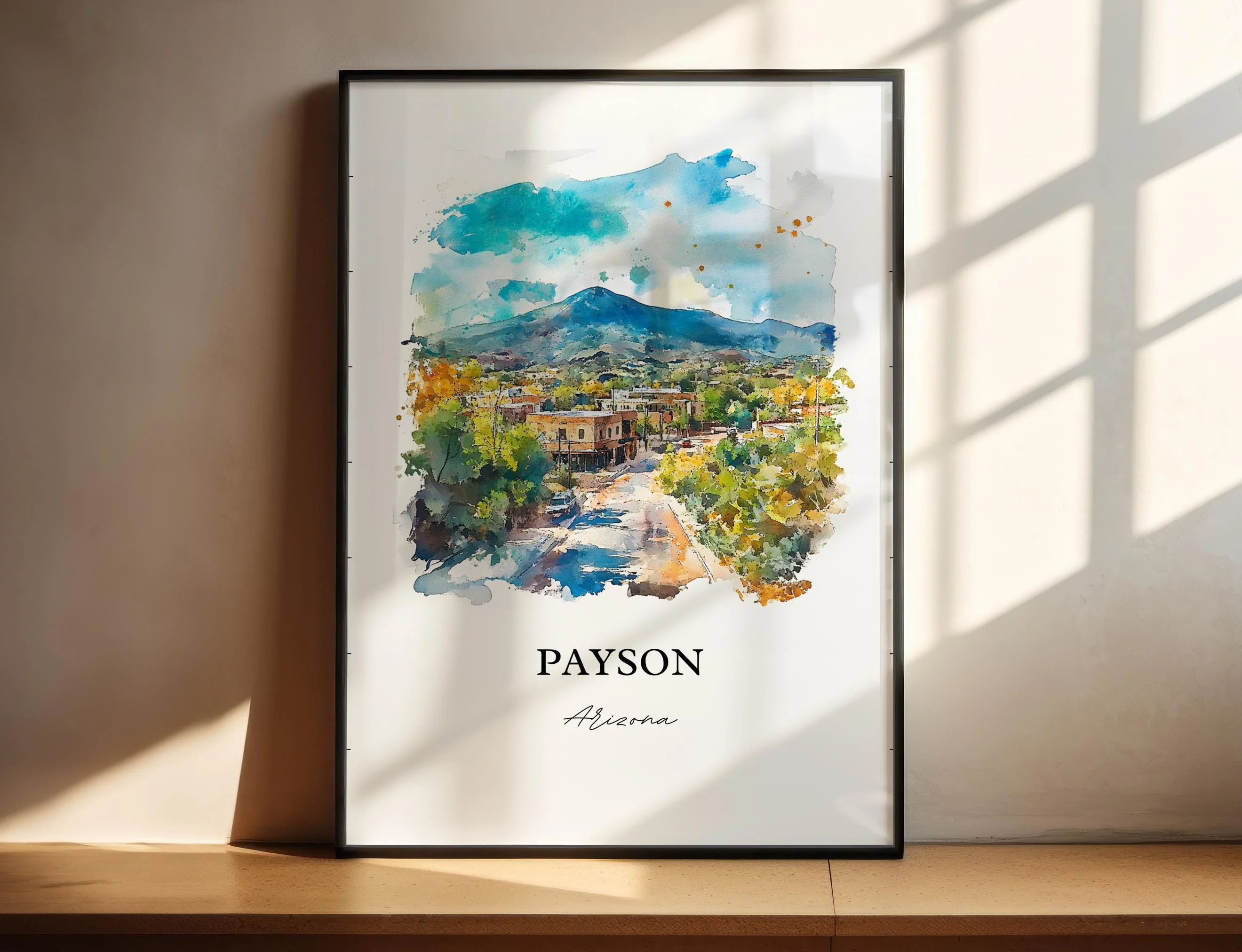 Payson, AZ, Arizona – Watercolor Art Print