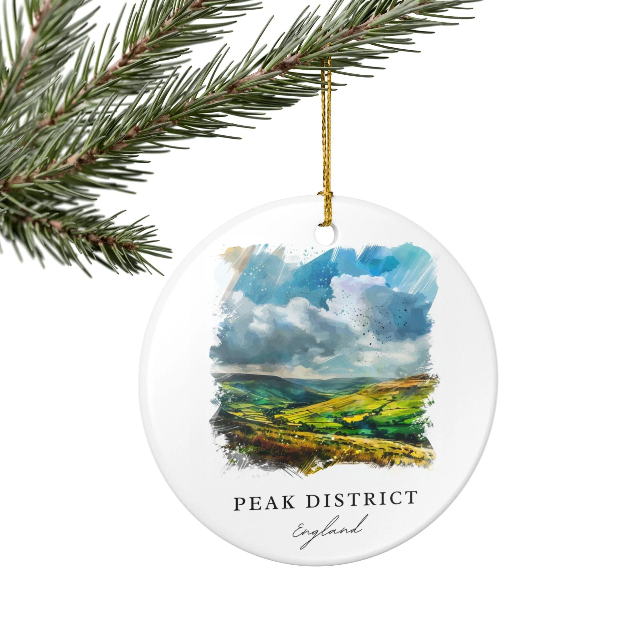 Peak District Scotland Ornament: Unique Scotland Souvenir, Scotland Xmas Decor, and Authentic Scotland Gift - Image 3