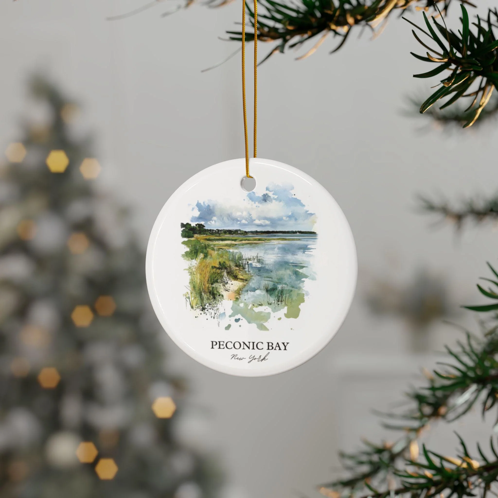 Peconic Bay Ornament: Unique Peconic Bay Souvenir, Peconic Bay Xmas Decor, and Authentic Peconic Bay Gift - Image 3