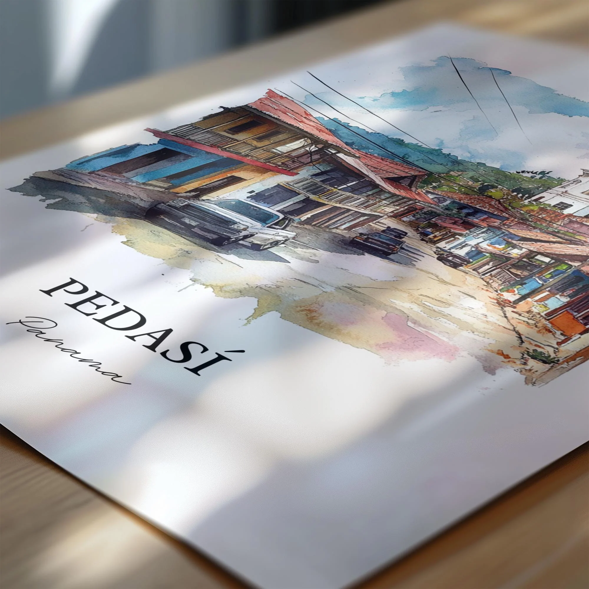 Pedasí, Panama – Watercolor Art Print - Image 2