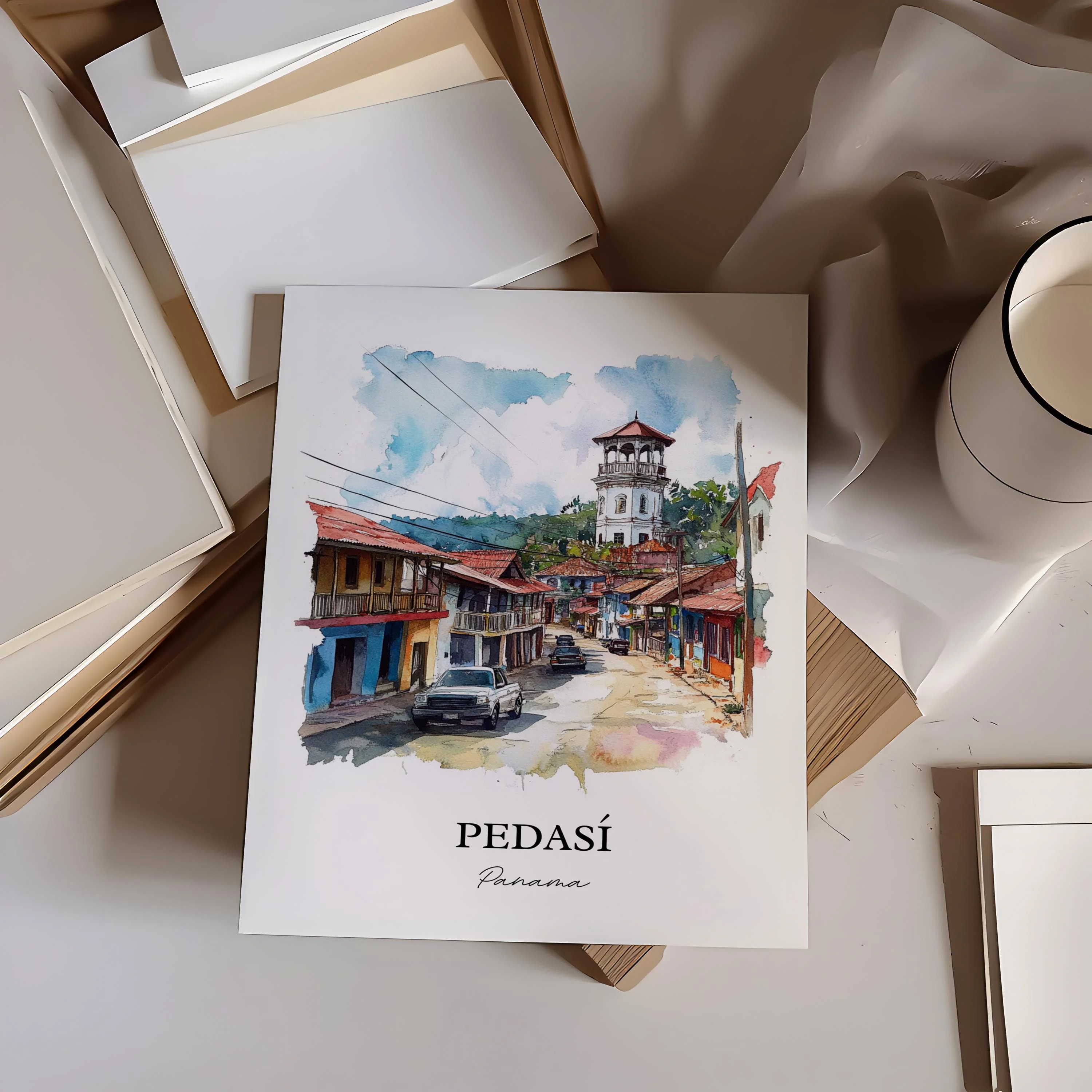 Pedasí, Panama – Watercolor Art Print - Image 6