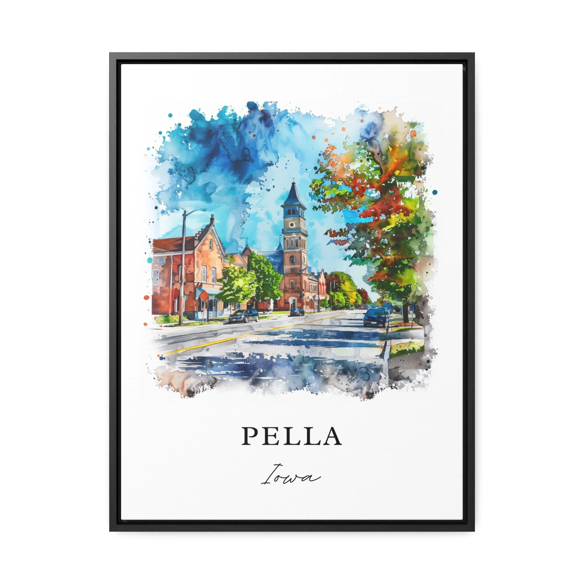 Pella, Iowa, Iowa – Watercolor Art Print - Image 5