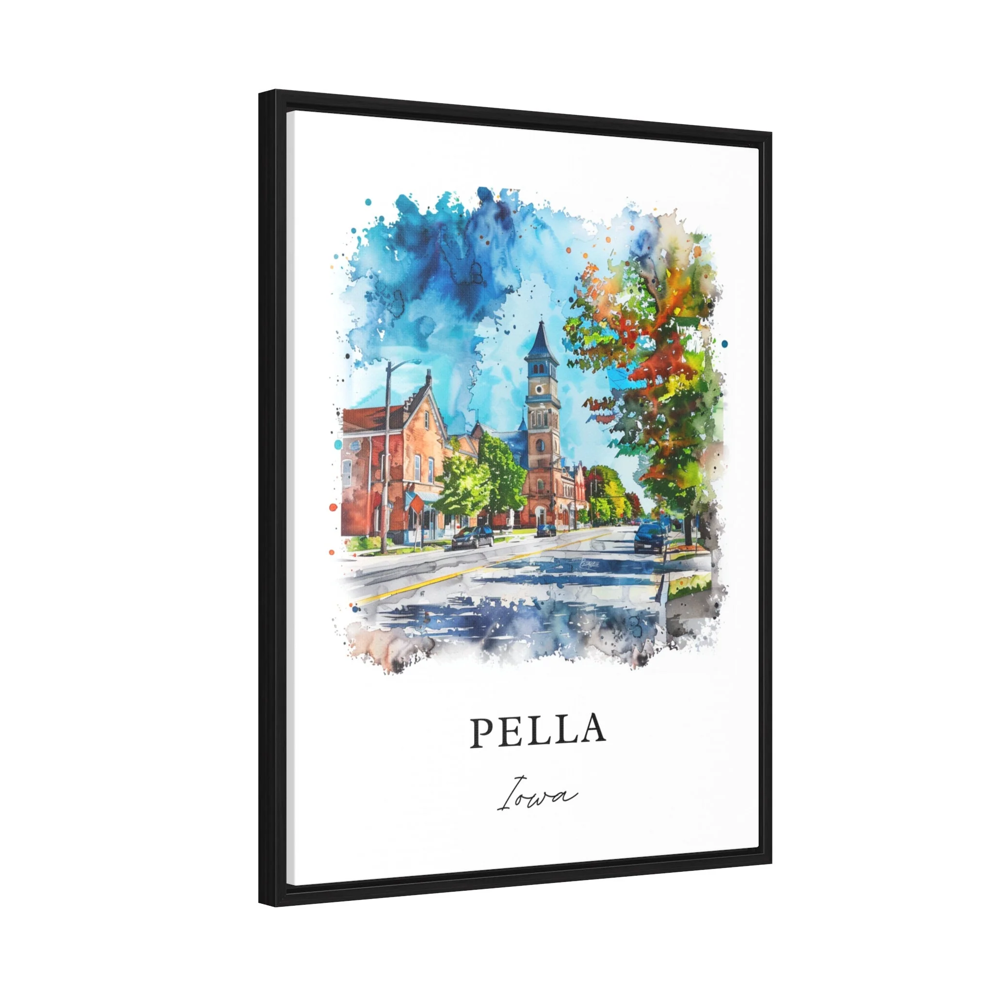 Pella, Iowa, Iowa – Watercolor Art Print - Image 6