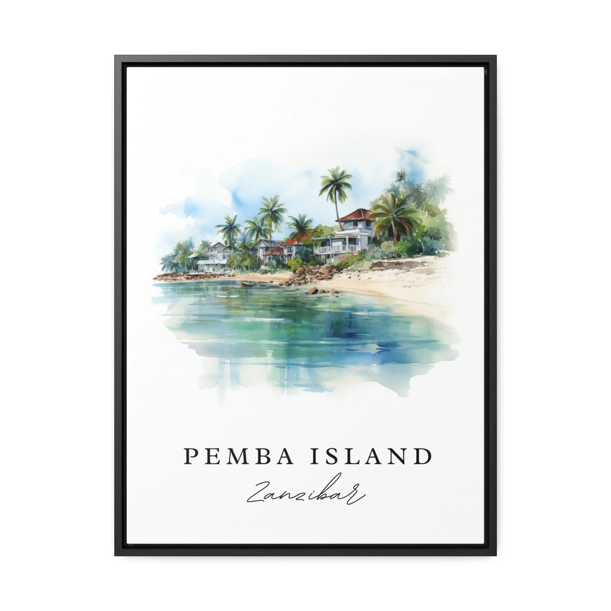 Pemba Island, Tanzania – Watercolor Art Print - Image 2