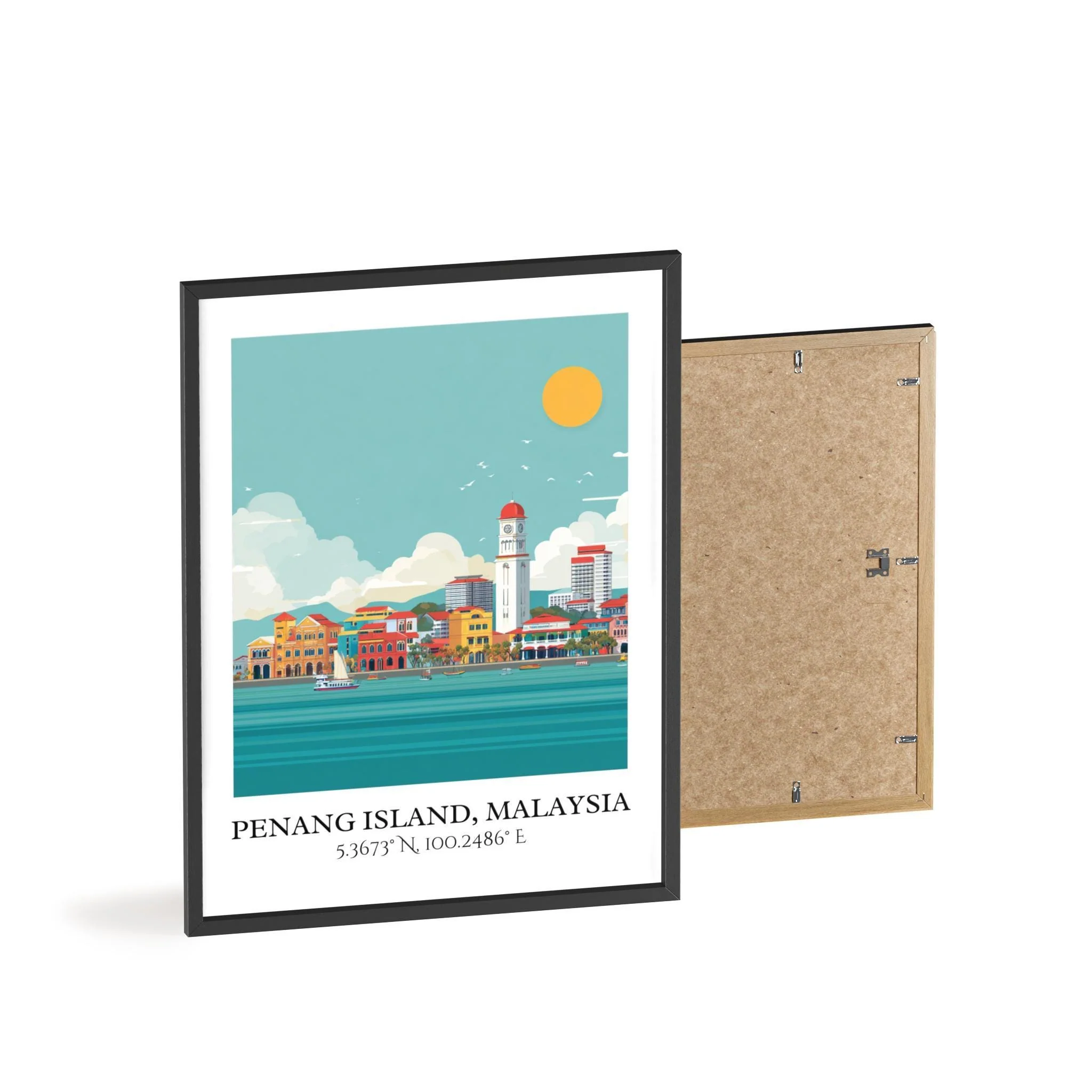 Penang Island, Malaysia – Watercolor Art Print - Image 8